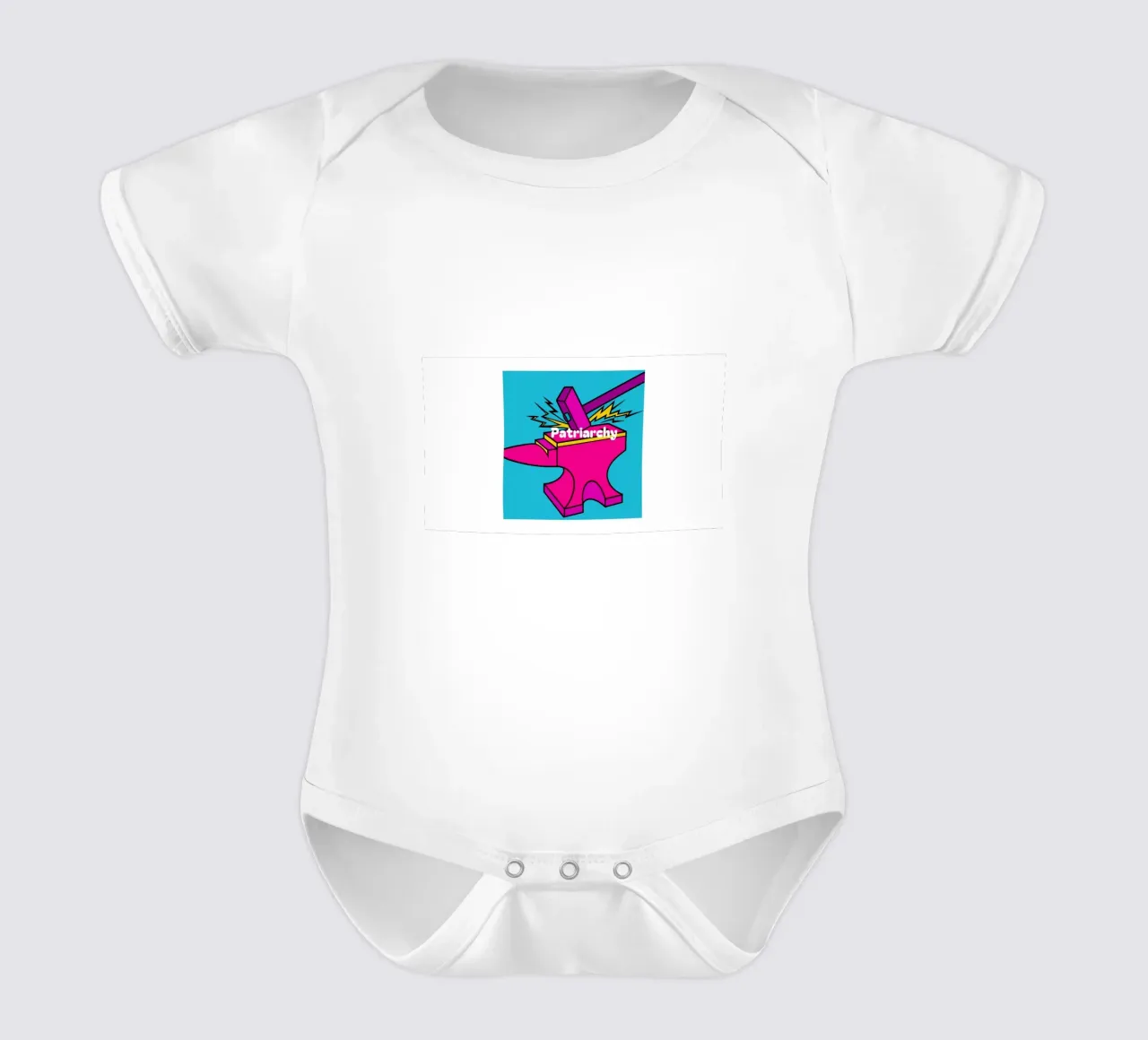 Patriarchy body neonato maniche corte da cashorcrash