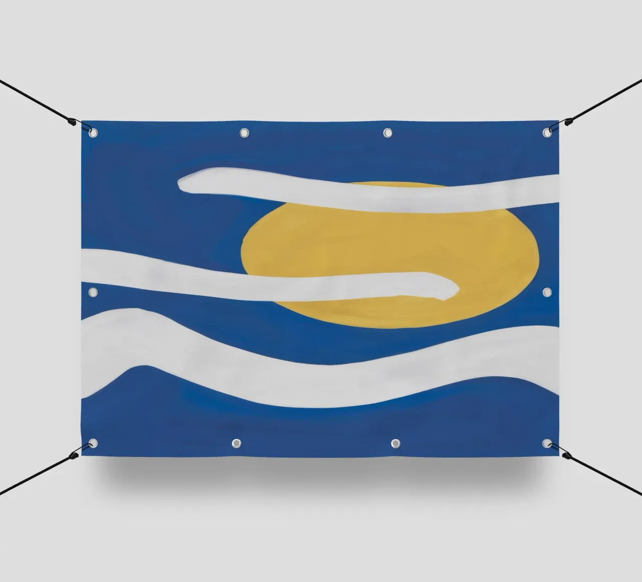 Onde di sogno azzurre telo in pvc da Dawn Light
