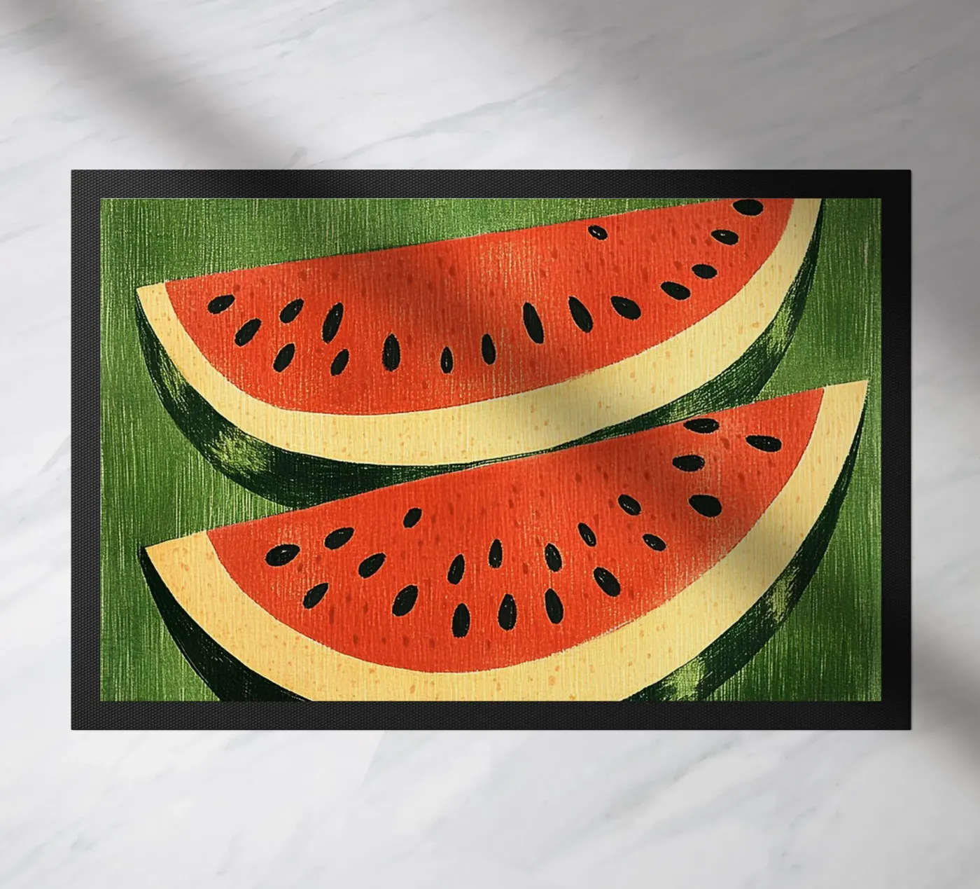 Watermelon paillasson de Curious Canvas