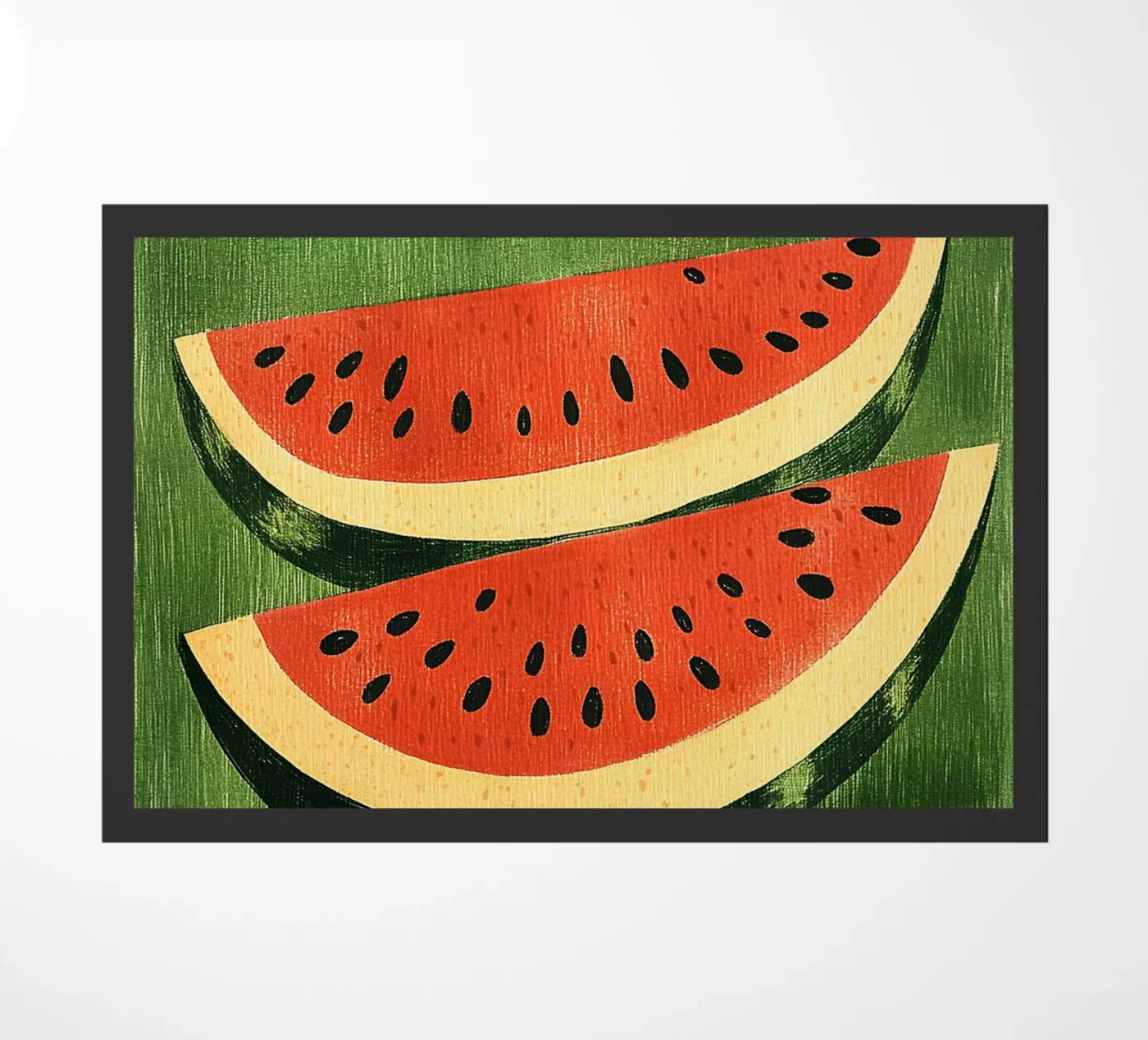 Watermelon paillasson de Curious Canvas