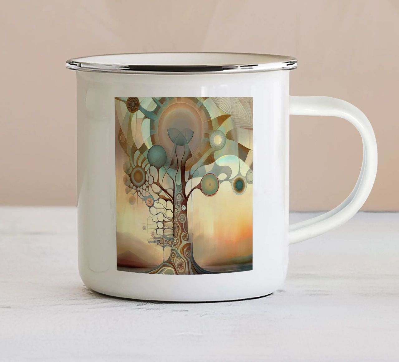 Wandkunst von Imagine Emaille Tasse von Imagine