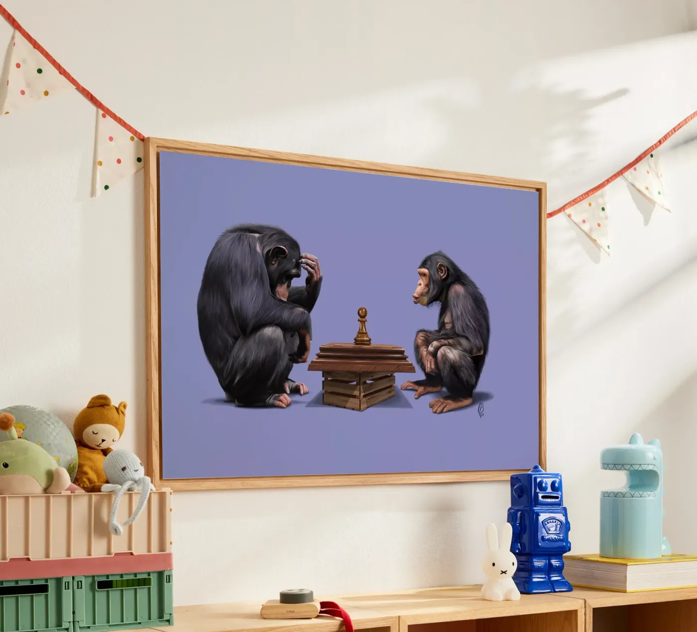 The Pawns (Colour) plexiglass da Rob Art | Illustration