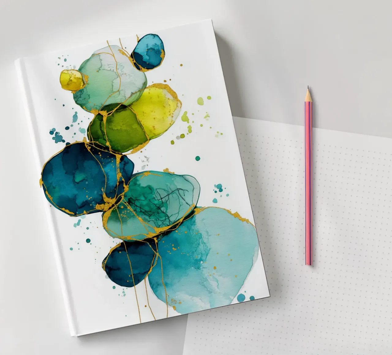 Abstraction no 5 notebook by Justyna Jaszke JBJart