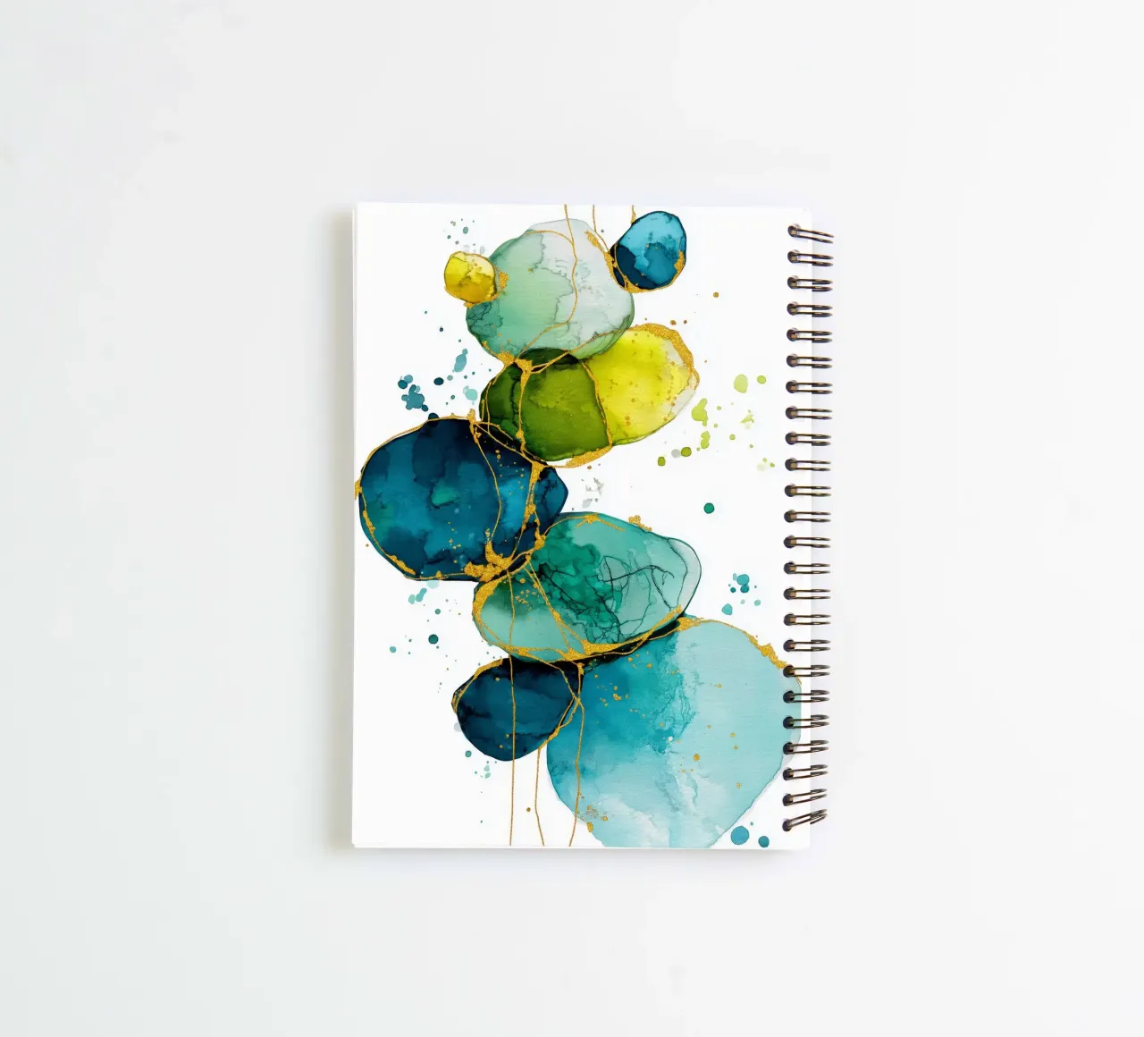 Abstraction no 5 spiral notebook by Justyna Jaszke JBJart