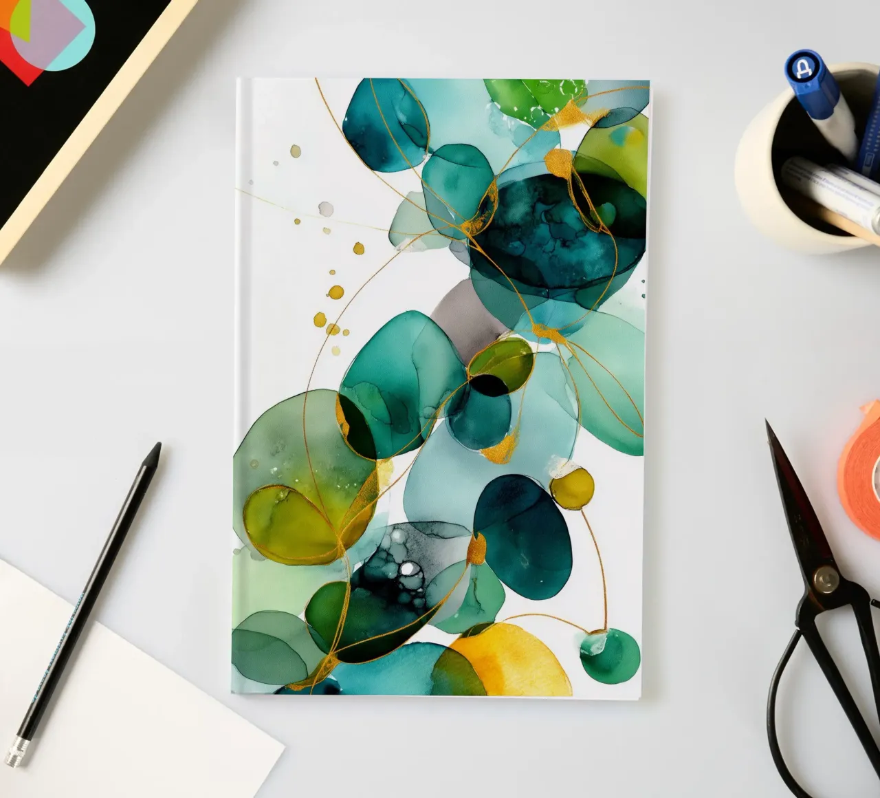 Abstraction no 6 notebook by Justyna Jaszke JBJart