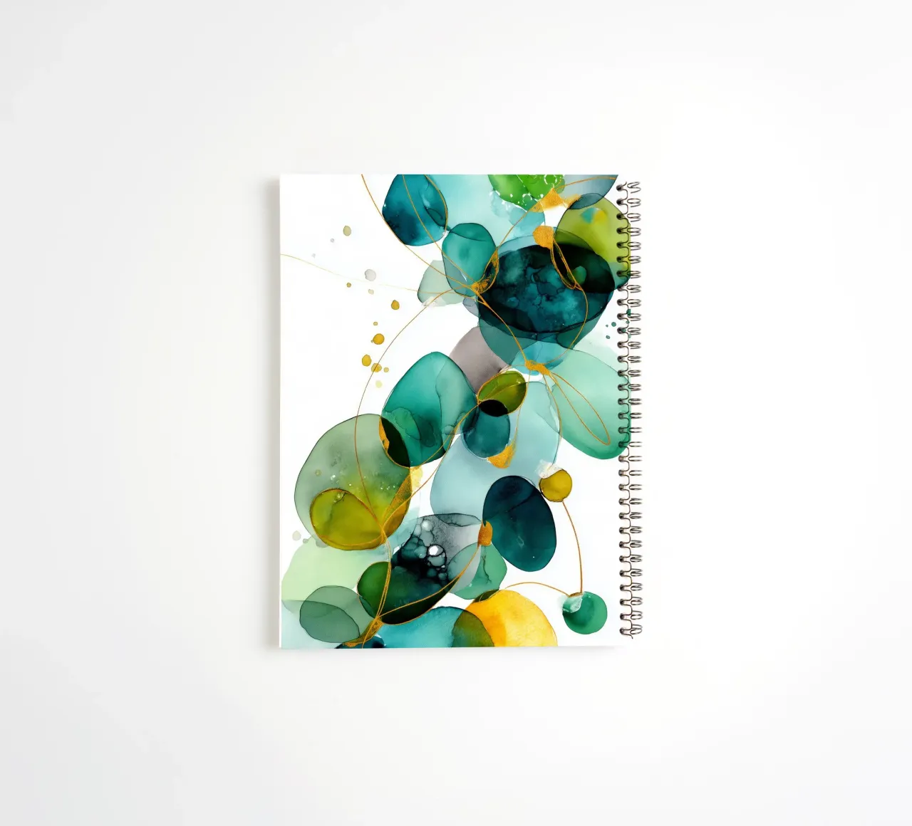 Abstraction no 6 spiral notebook by Justyna Jaszke JBJart