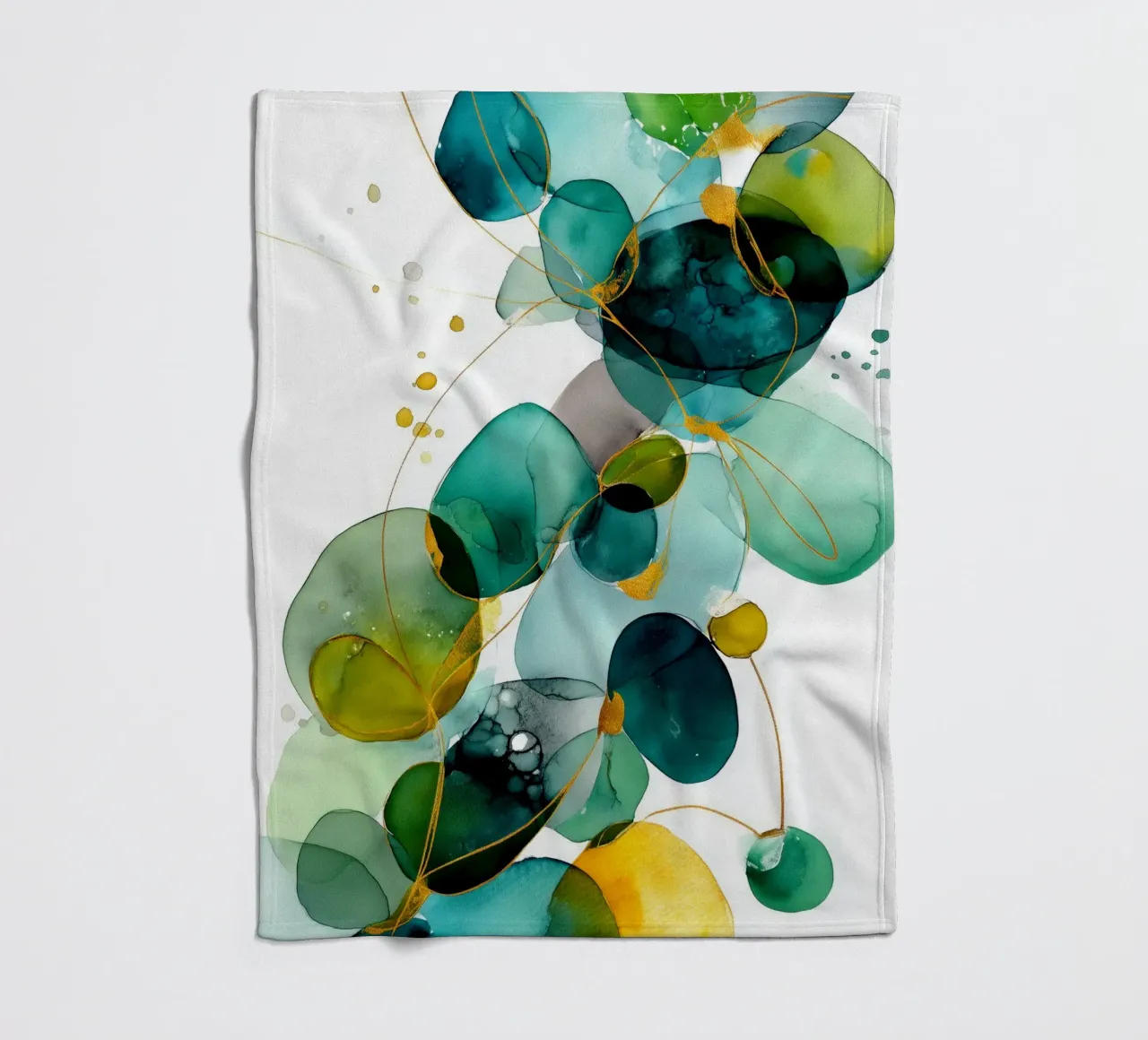 Abstraction no 6 fleece blanket by Justyna Jaszke JBJart