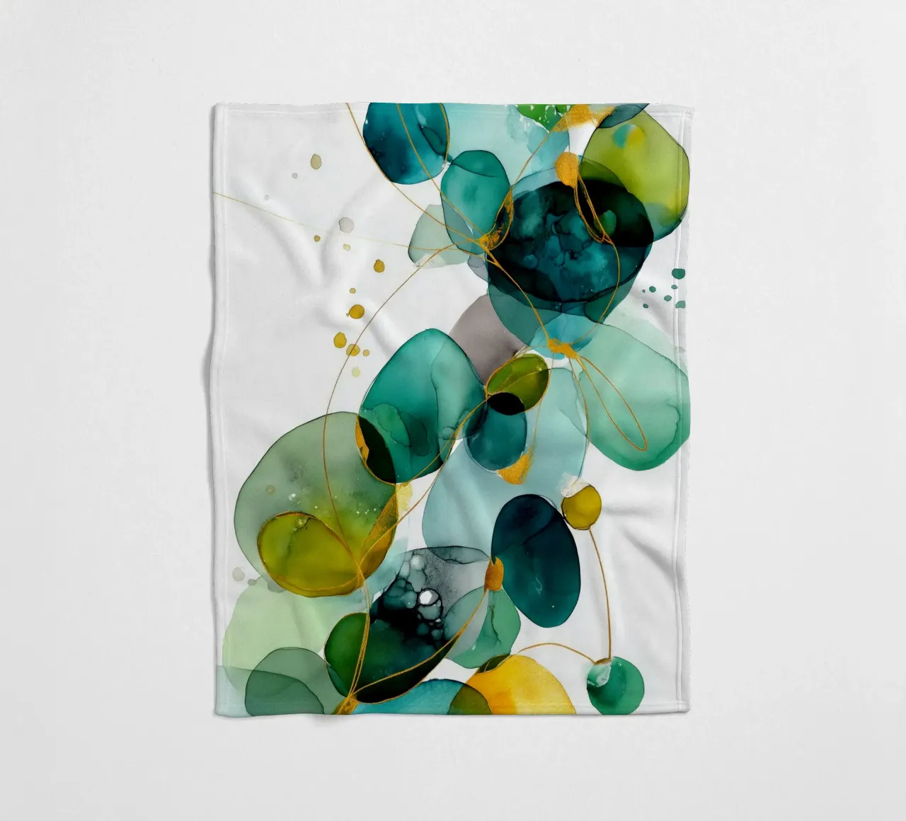 Abstraction no 6 fleece blanket by Justyna Jaszke JBJart