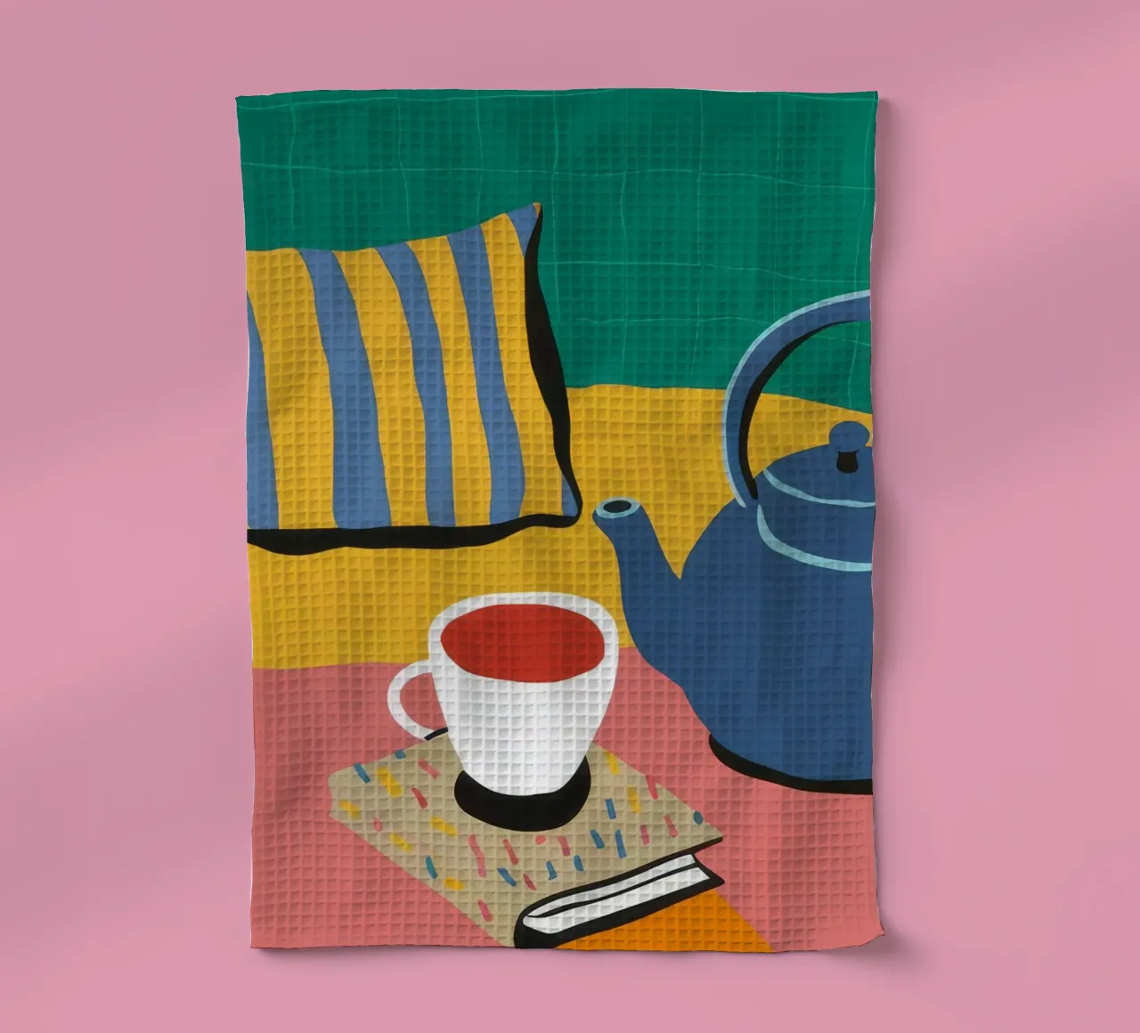 Pause lecture céruléenne torchon de Dawn Light