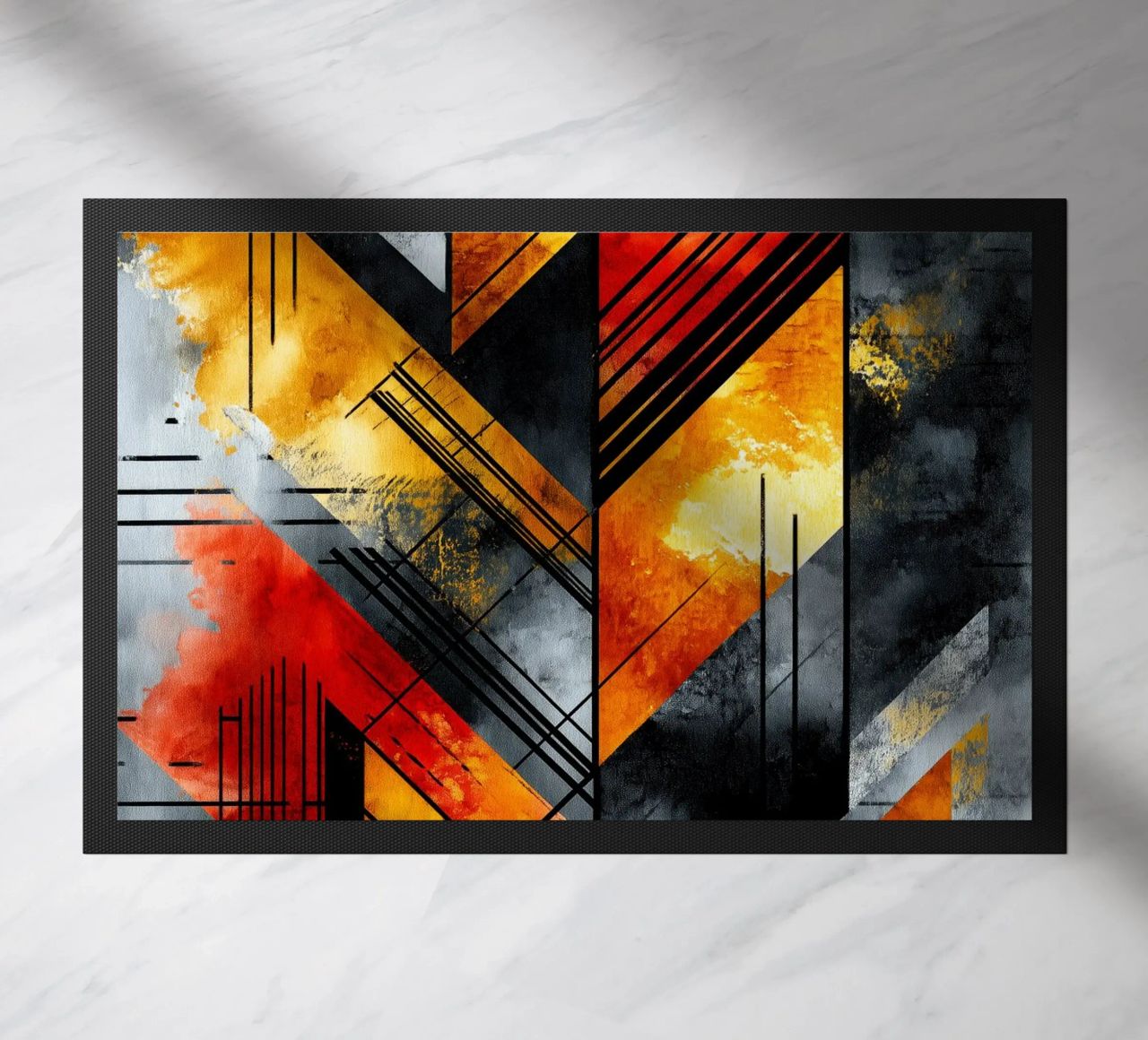 Abstraction no 7 paillasson de Justyna Jaszke JBJart