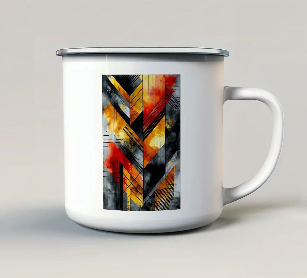Astrazione n. 7 tazza in smalto da Justyna Jaszke JBJart