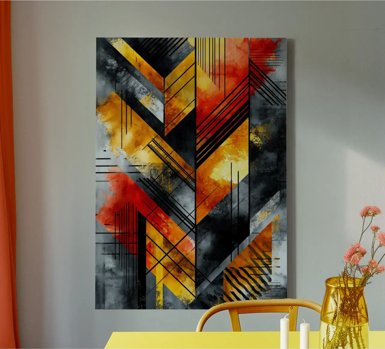Abstraction no 7 canvas by Justyna Jaszke JBJart