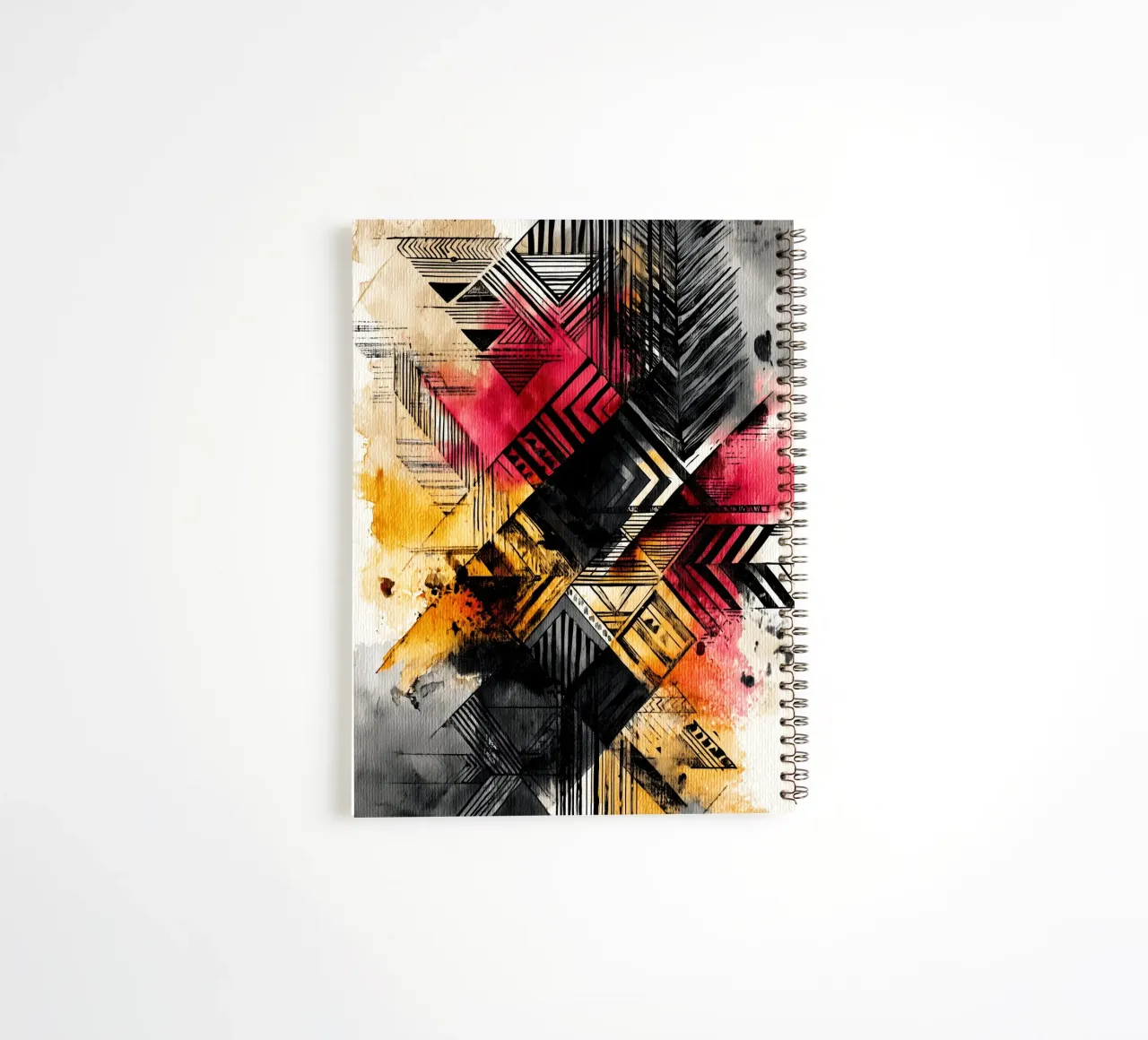 Abstraction no 8 spiral notebook by Justyna Jaszke JBJart