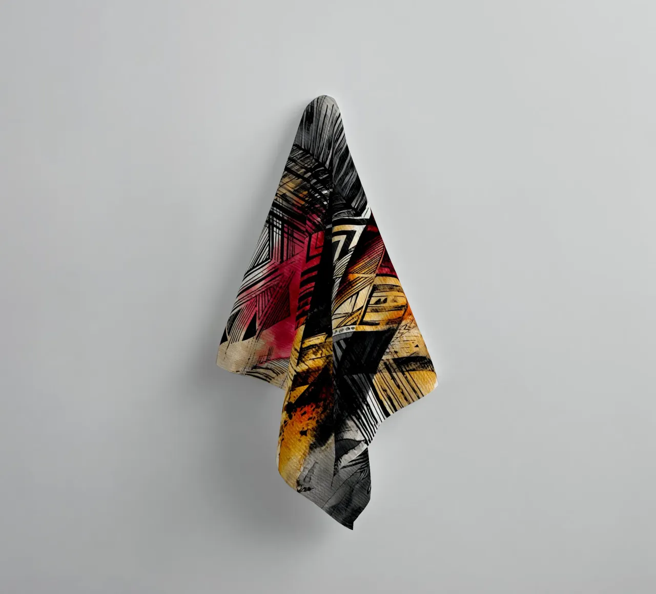 Abstraction no 8 towel by Justyna Jaszke JBJart