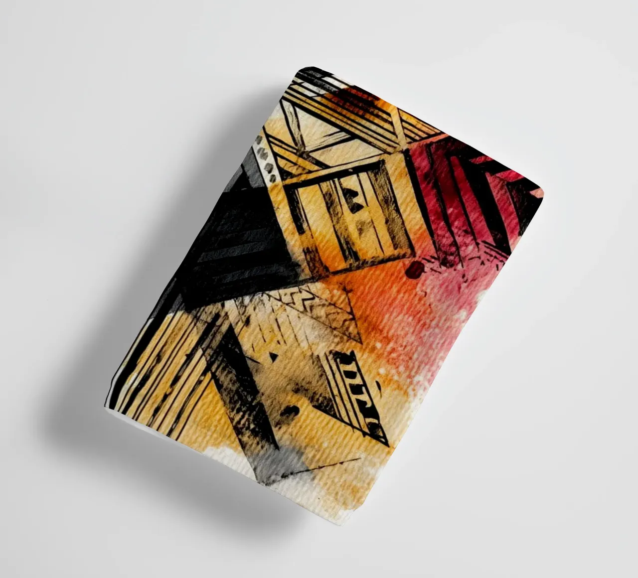 Abstraction no 8 towel by Justyna Jaszke JBJart
