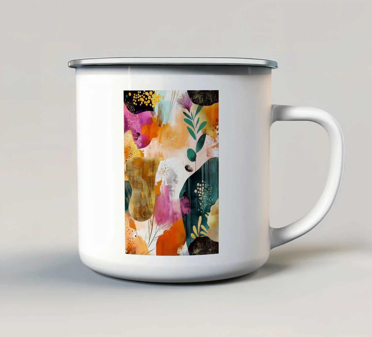 Astrazione n. 9 tazza in smalto da Justyna Jaszke JBJart