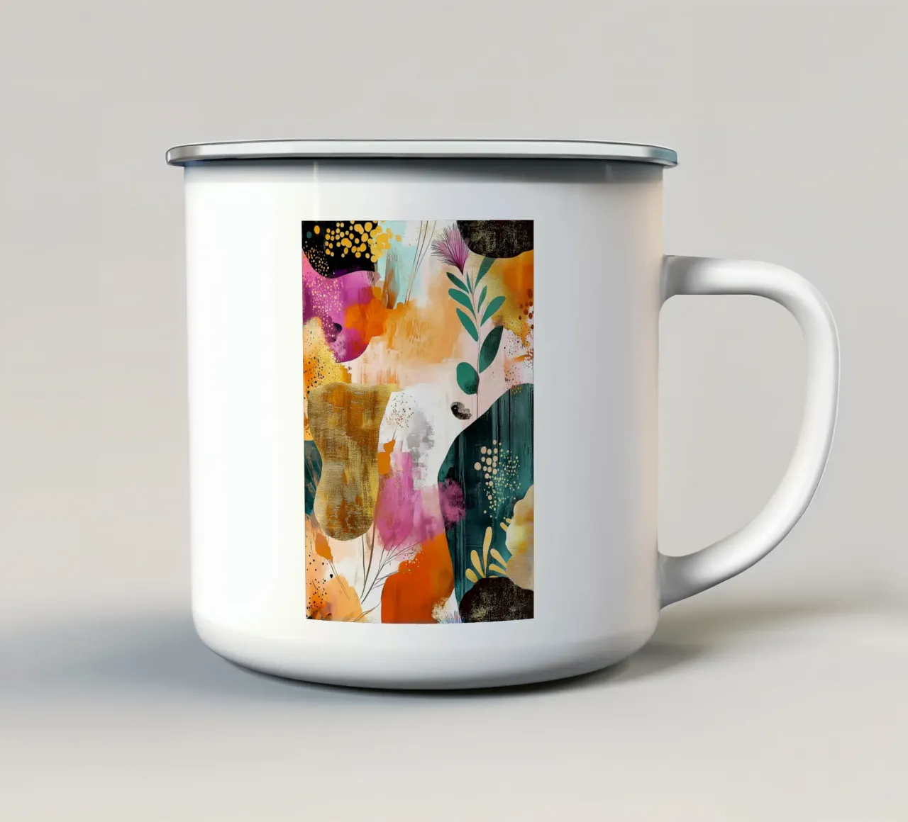 Astrazione n. 9 tazza in smalto da Justyna Jaszke JBJart