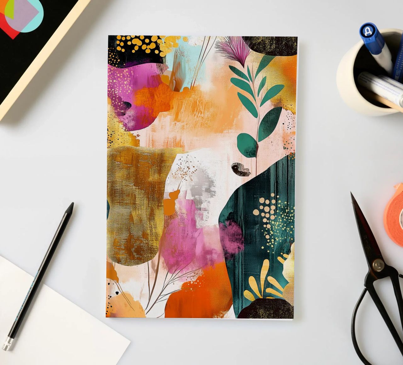 Abstraction no 9 notebook by Justyna Jaszke JBJart