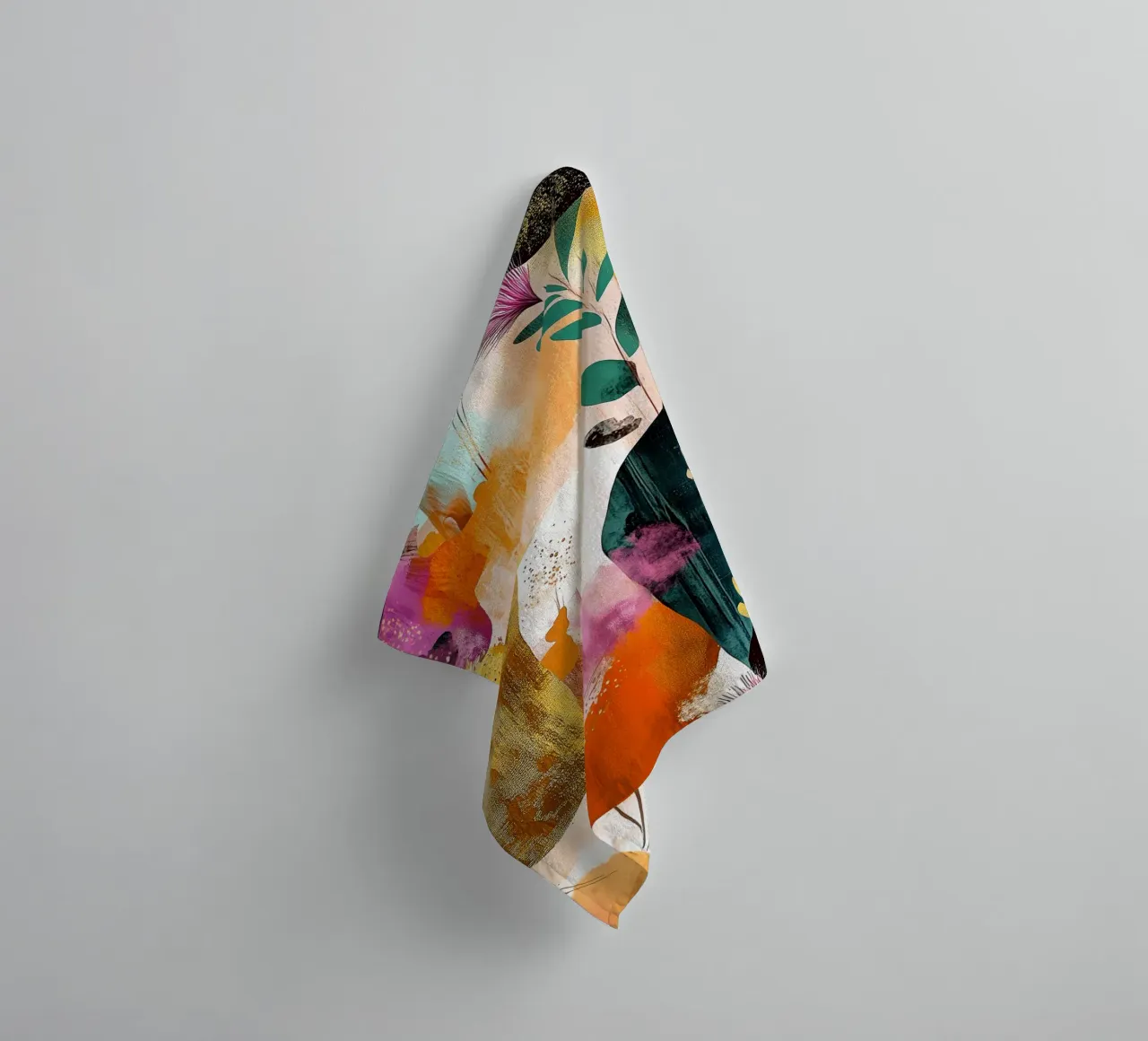 Abstraction no 9 towel by Justyna Jaszke JBJart