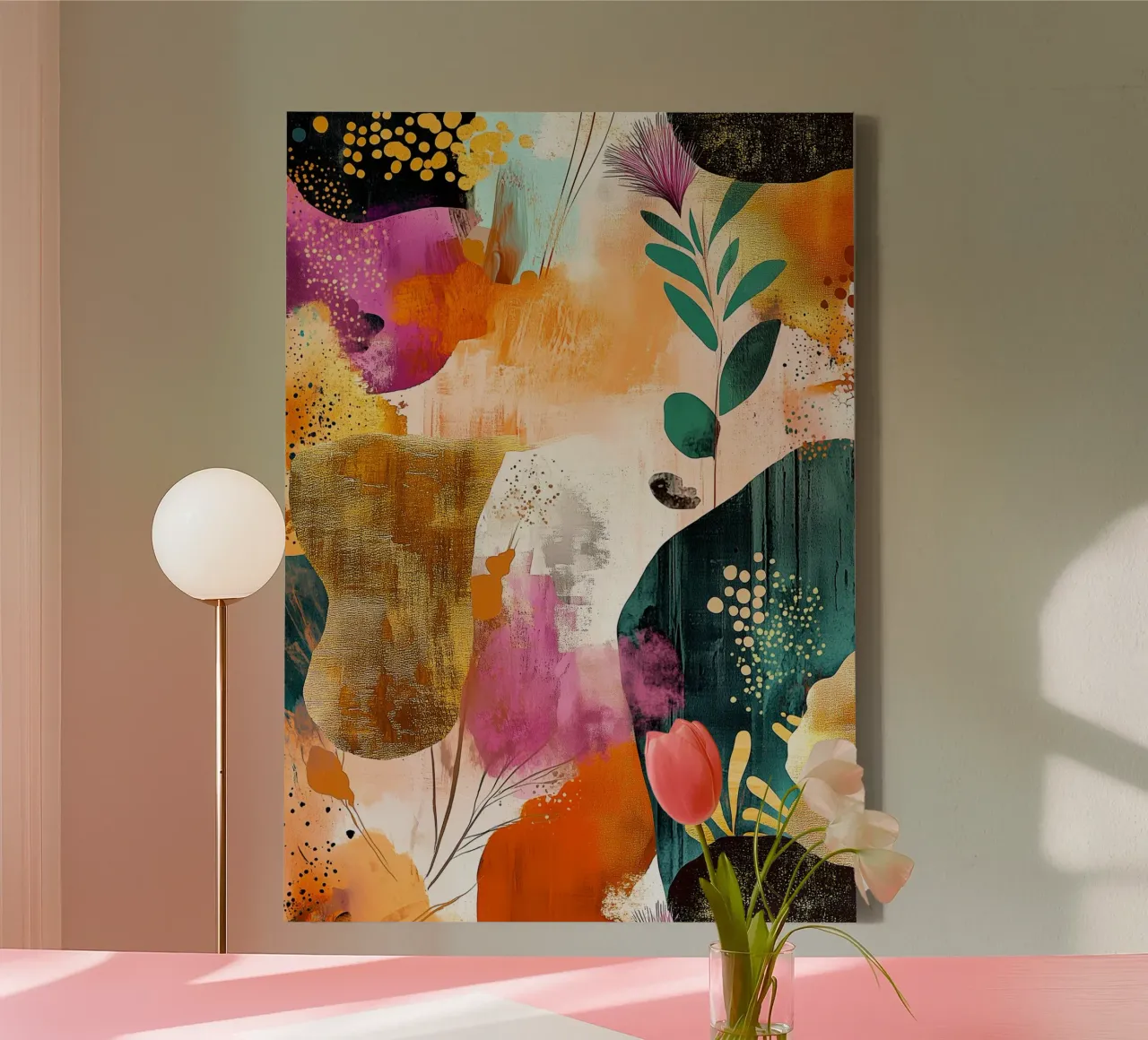 Abstraction no 9 canvas by Justyna Jaszke JBJart