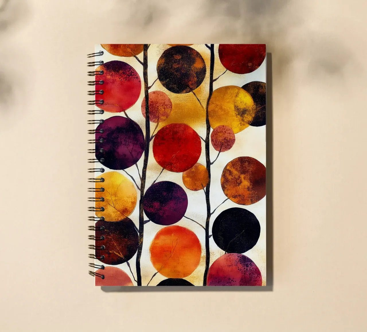 Abstraction no 10 spiral notebook by Justyna Jaszke JBJart