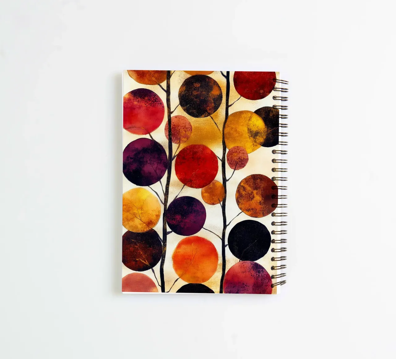 Abstraction no 10 spiral notebook by Justyna Jaszke JBJart