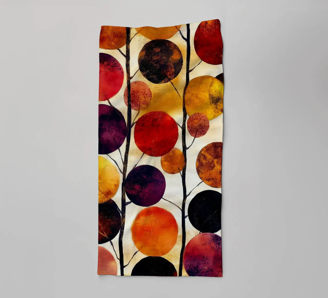 Abstraction no 10 towel by Justyna Jaszke JBJart