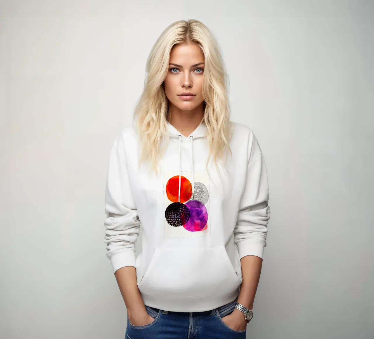 Astrazione n. 11 felpa con cappuccio da Justyna Jaszke JBJart