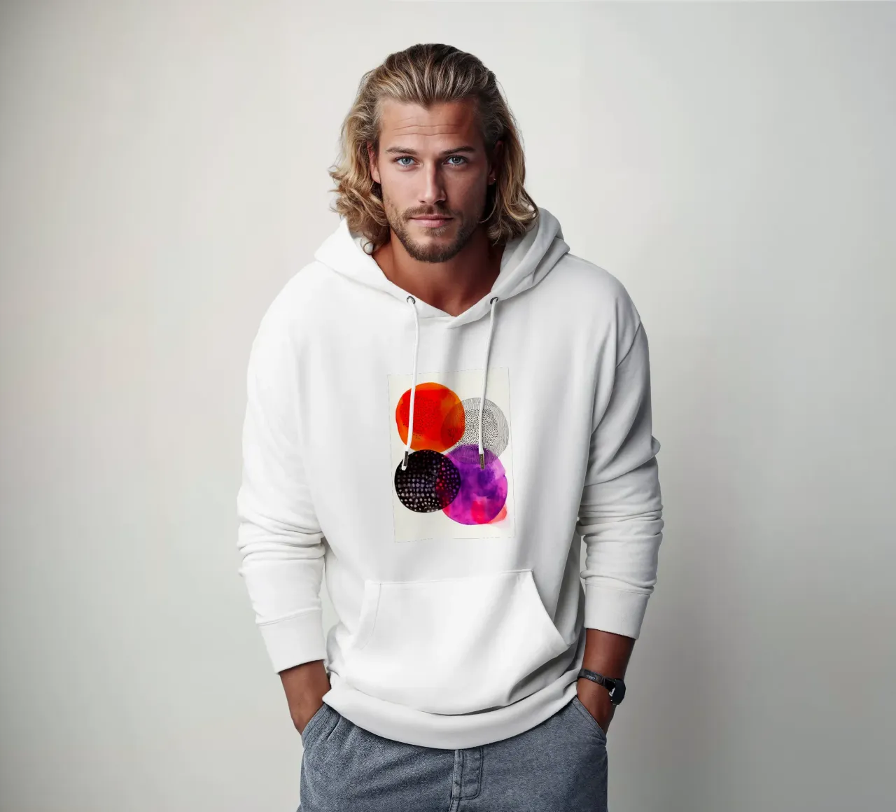 Astrazione n. 11 felpa con cappuccio da Justyna Jaszke JBJart