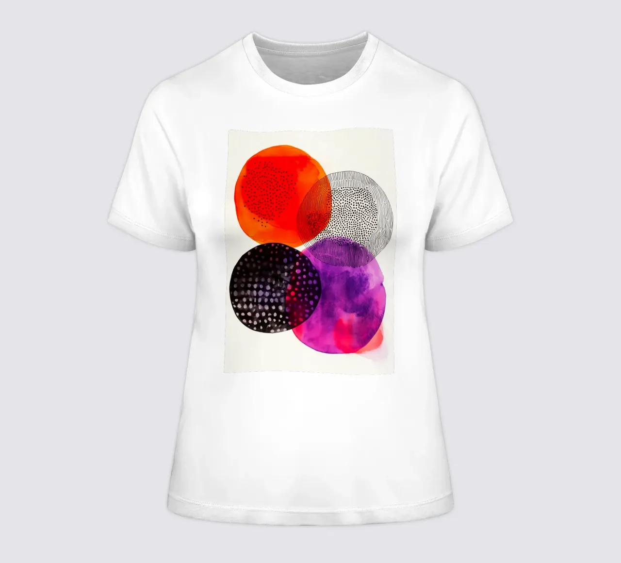 Abstraction no 11 women's fitted t-shirt by Justyna Jaszke JBJart