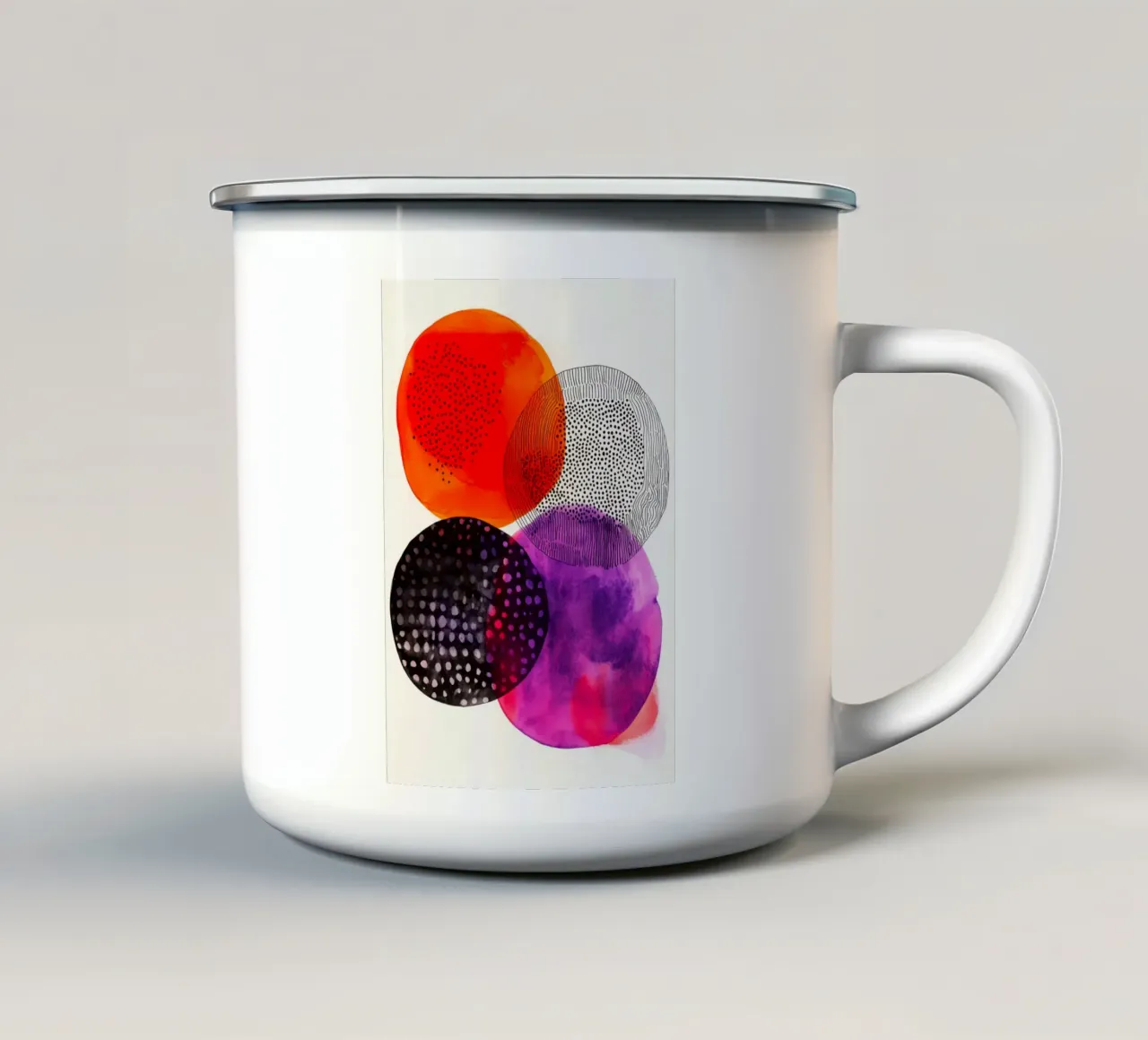 Astrazione n. 11 tazza in smalto da Justyna Jaszke JBJart