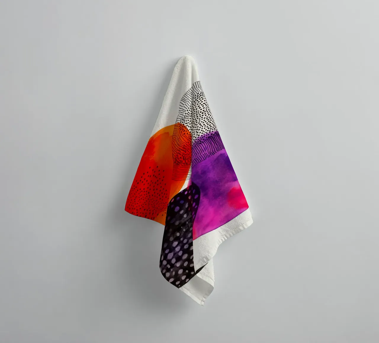 Abstraction no 11 towel by Justyna Jaszke JBJart
