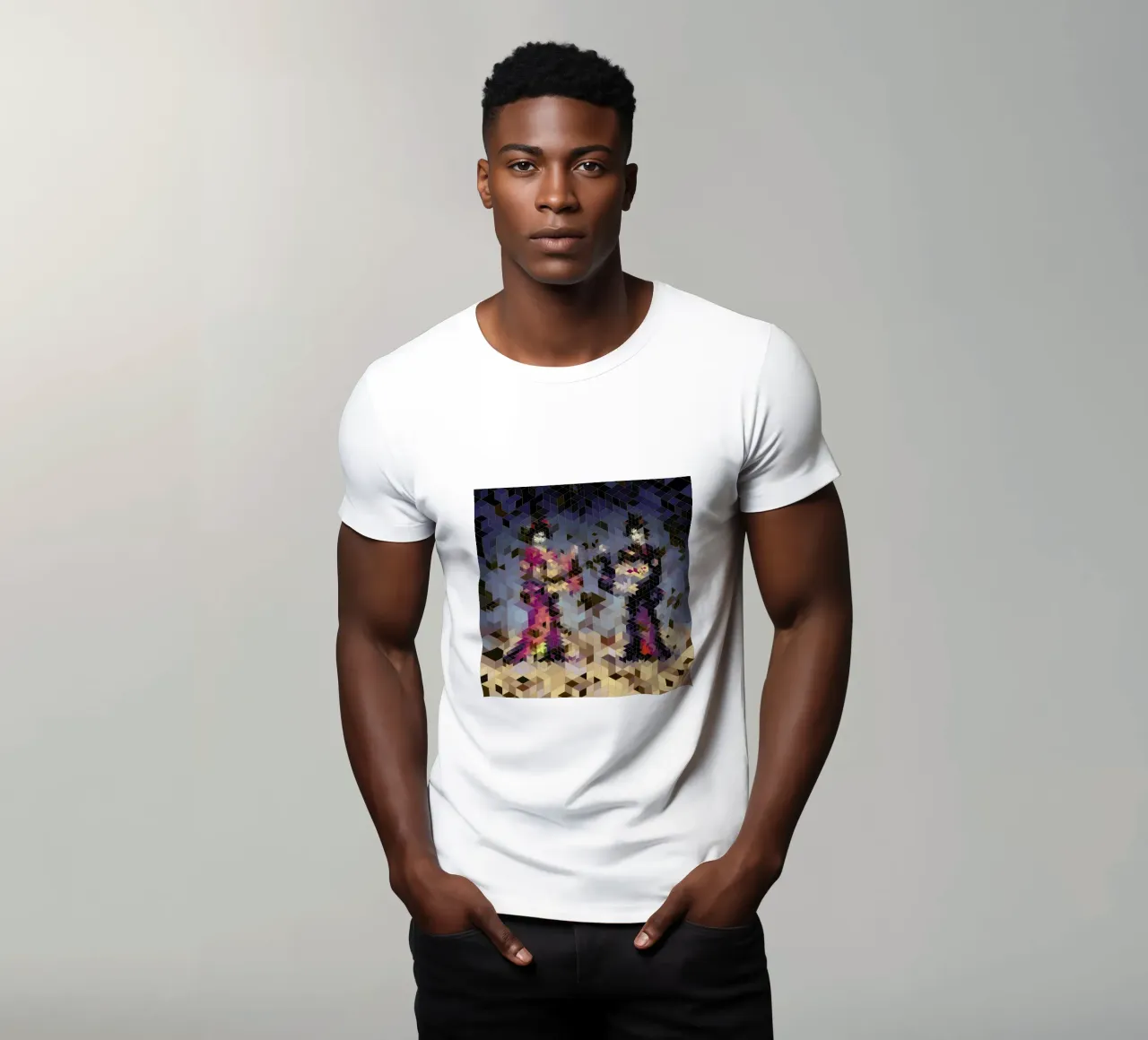 Two Geishas t-shirt da Angelo Cerantola