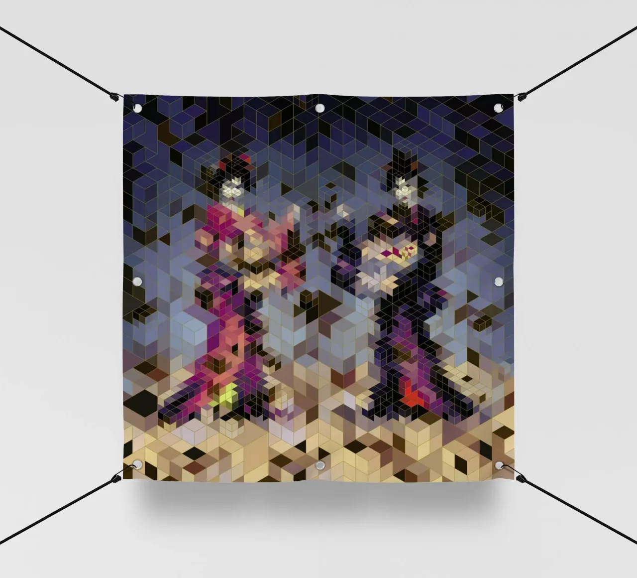 Two Geishas telo in pvc da Angelo Cerantola