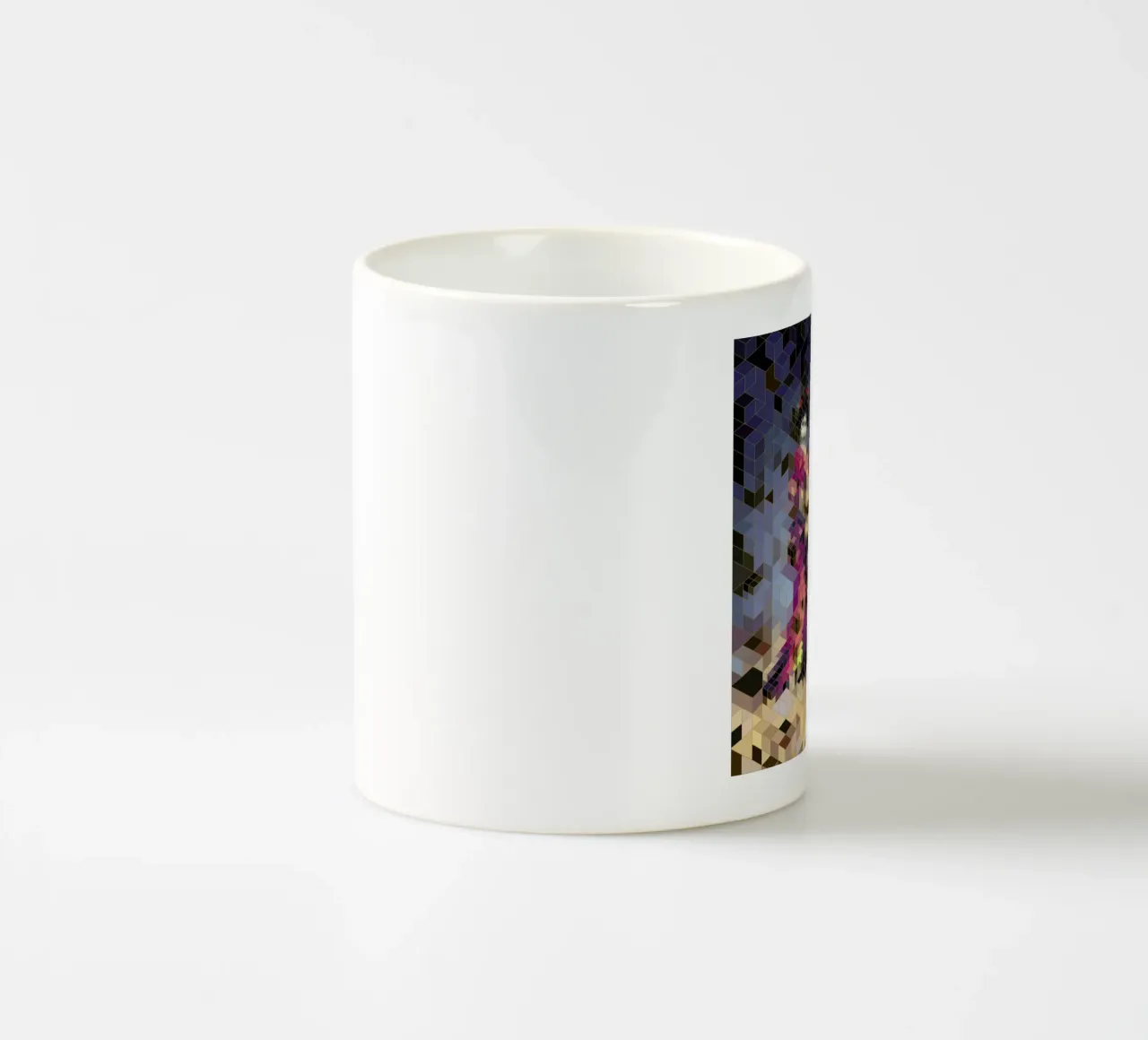 Two Geishas tazza in ceramica da Angelo Cerantola
