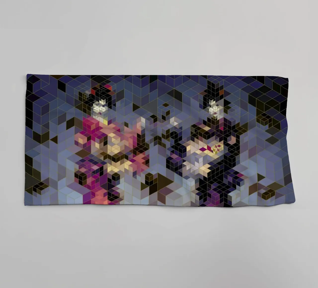 Two Geishas asciugamano da bagno da Angelo Cerantola
