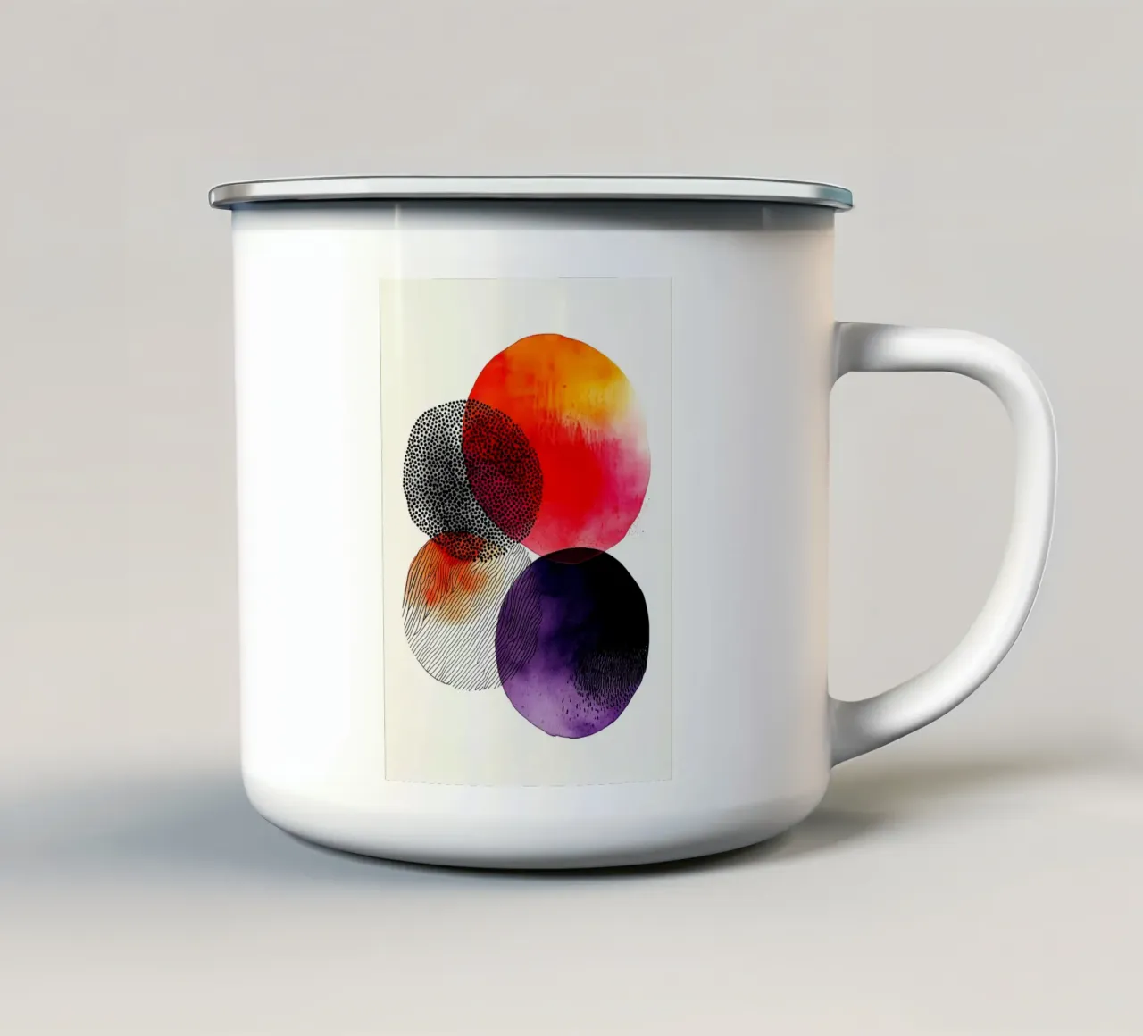 Astrazione n. 12 tazza in smalto da Justyna Jaszke JBJart