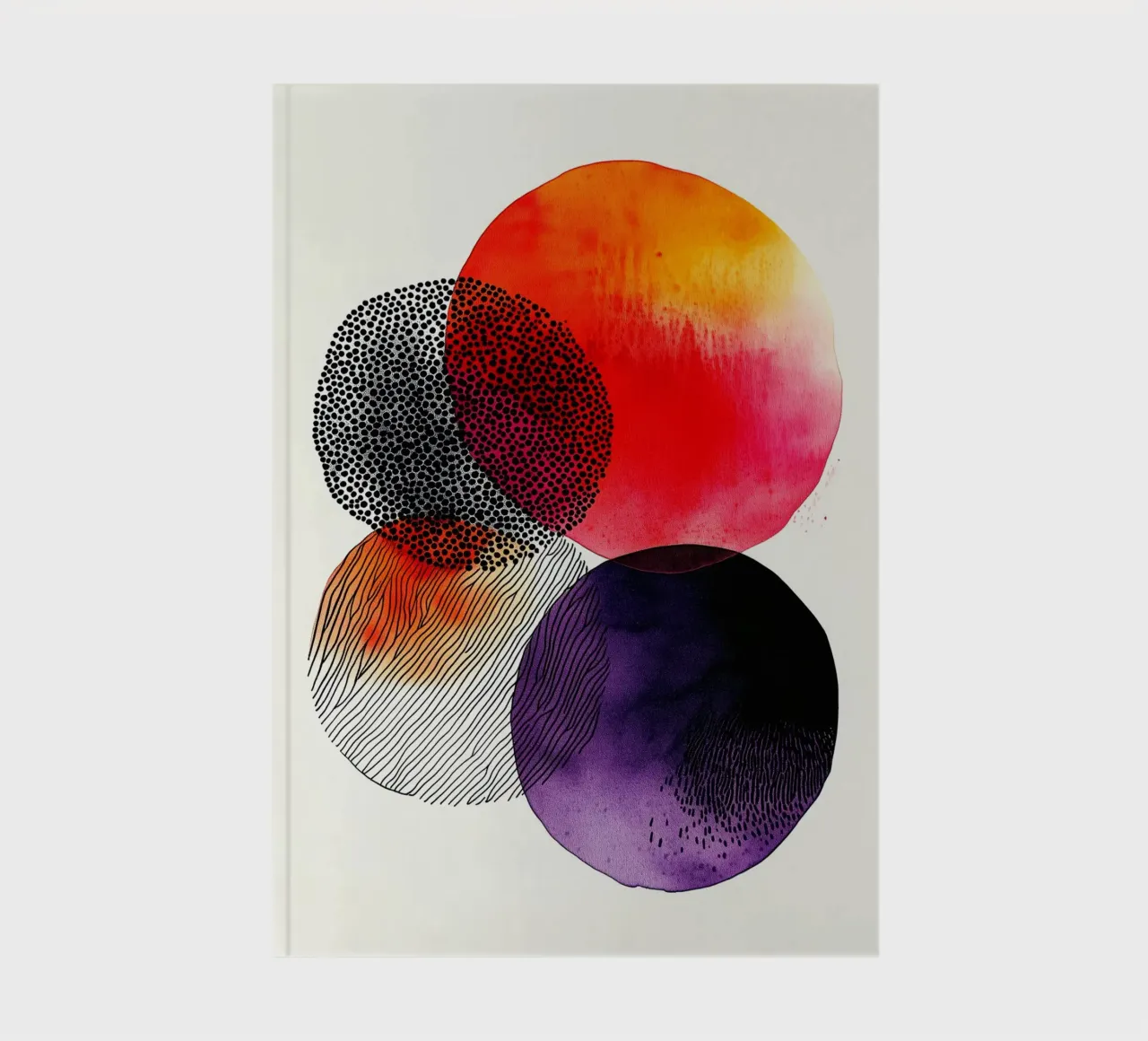 Abstraction no 12 notebook by Justyna Jaszke JBJart