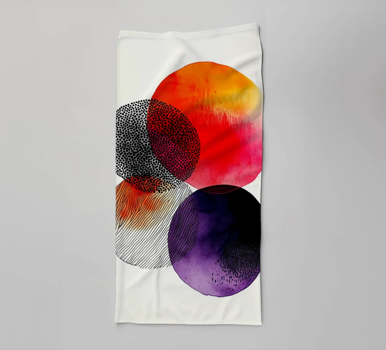 Abstraction no 12 towel by Justyna Jaszke JBJart