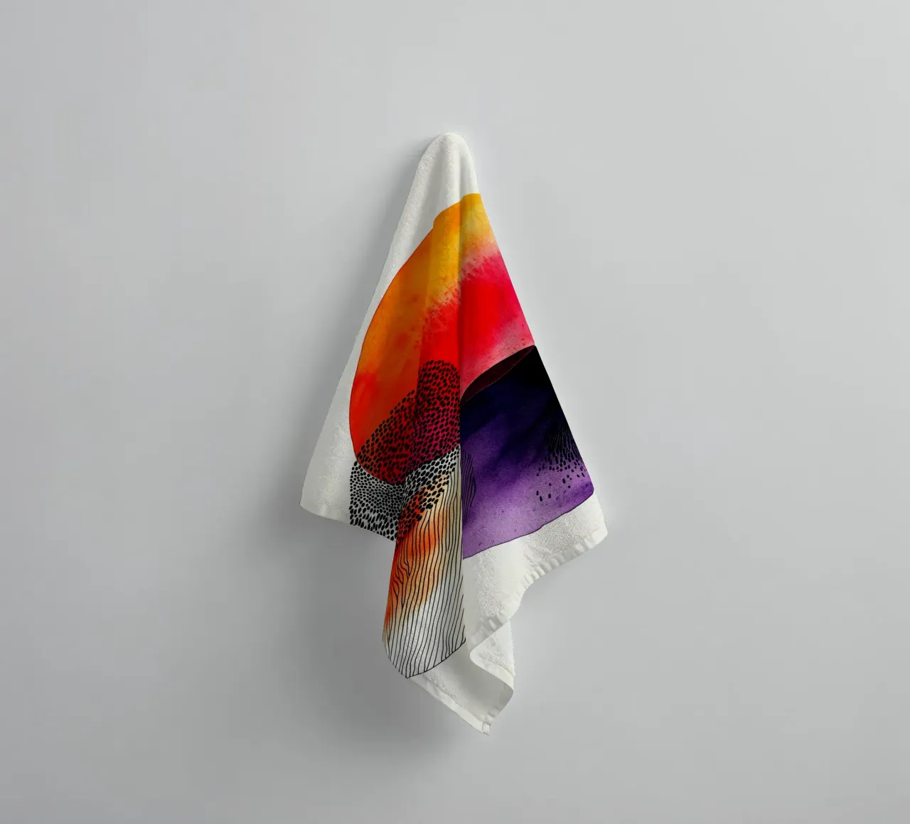 Abstraction no 12 towel by Justyna Jaszke JBJart