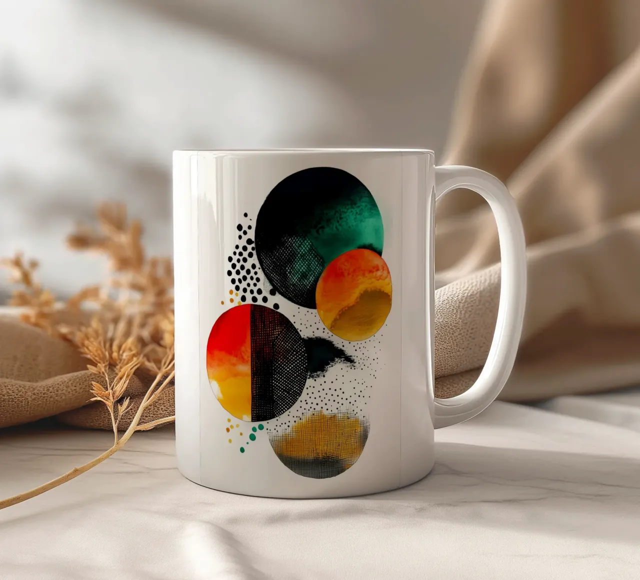 Astrazione n. 13 tazza in ceramica da Justyna Jaszke JBJart
