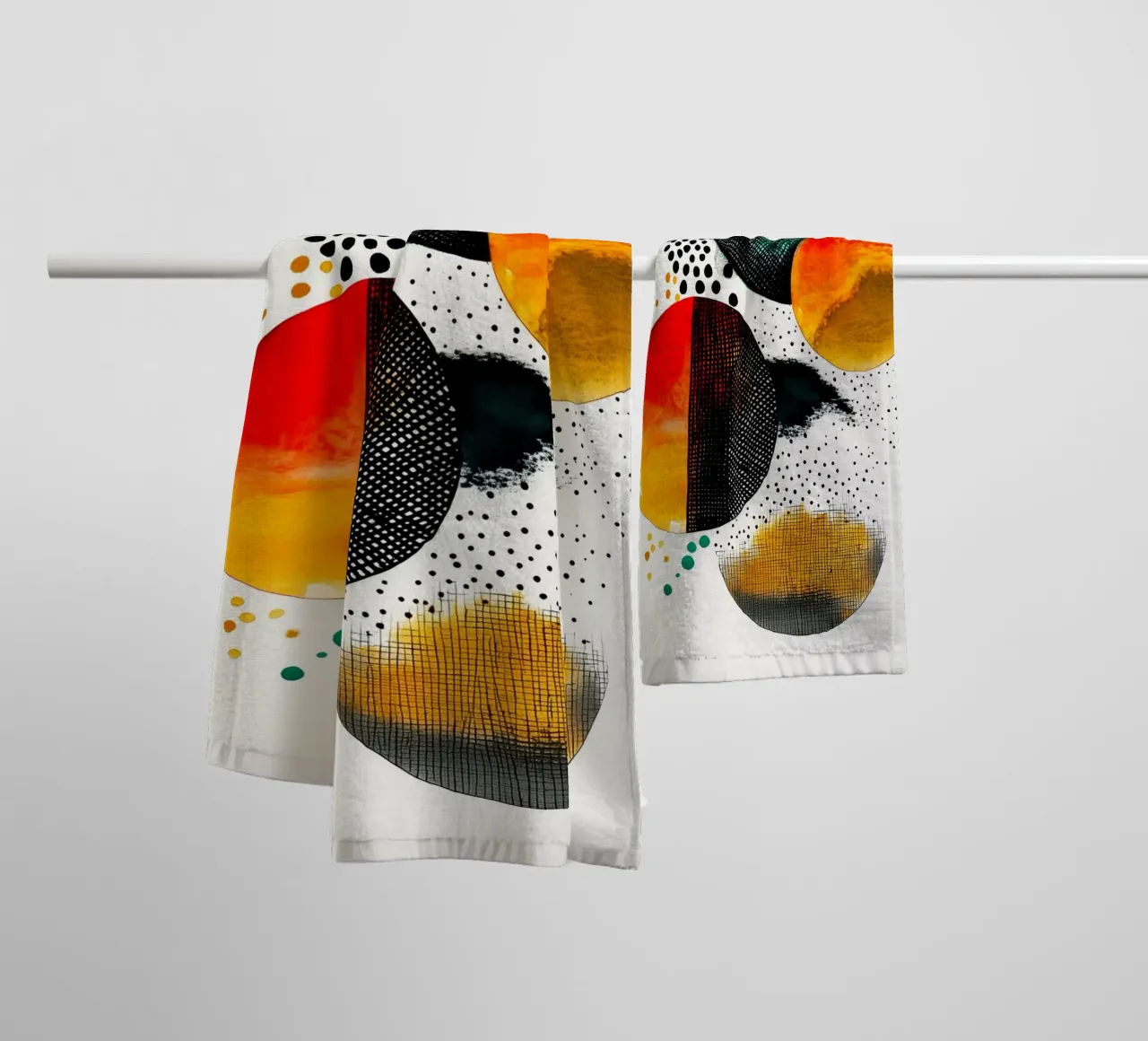 Abstraction no 13 towel by Justyna Jaszke JBJart