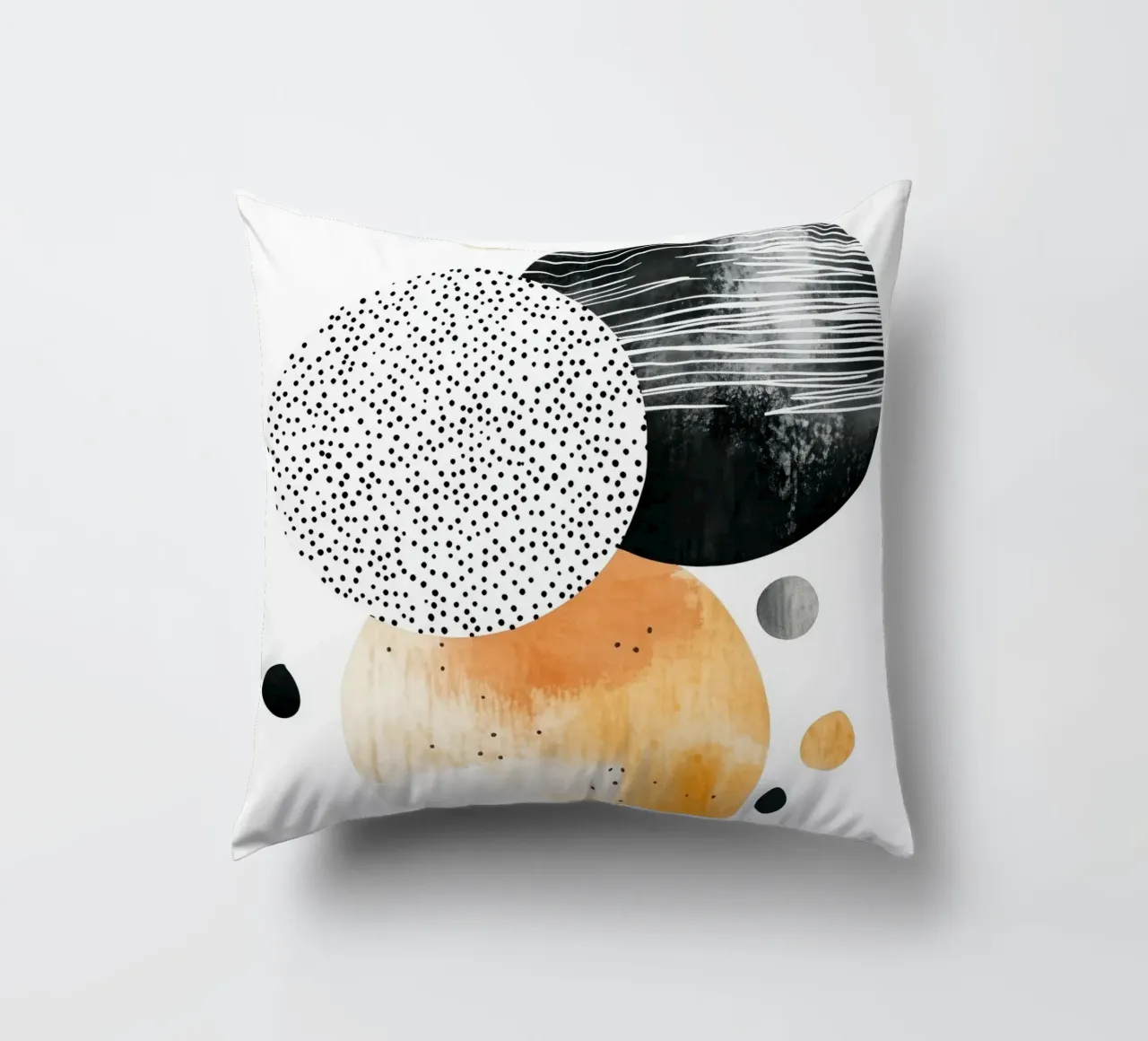 Abstraction no 14 decorative cushion by Justyna Jaszke JBJart