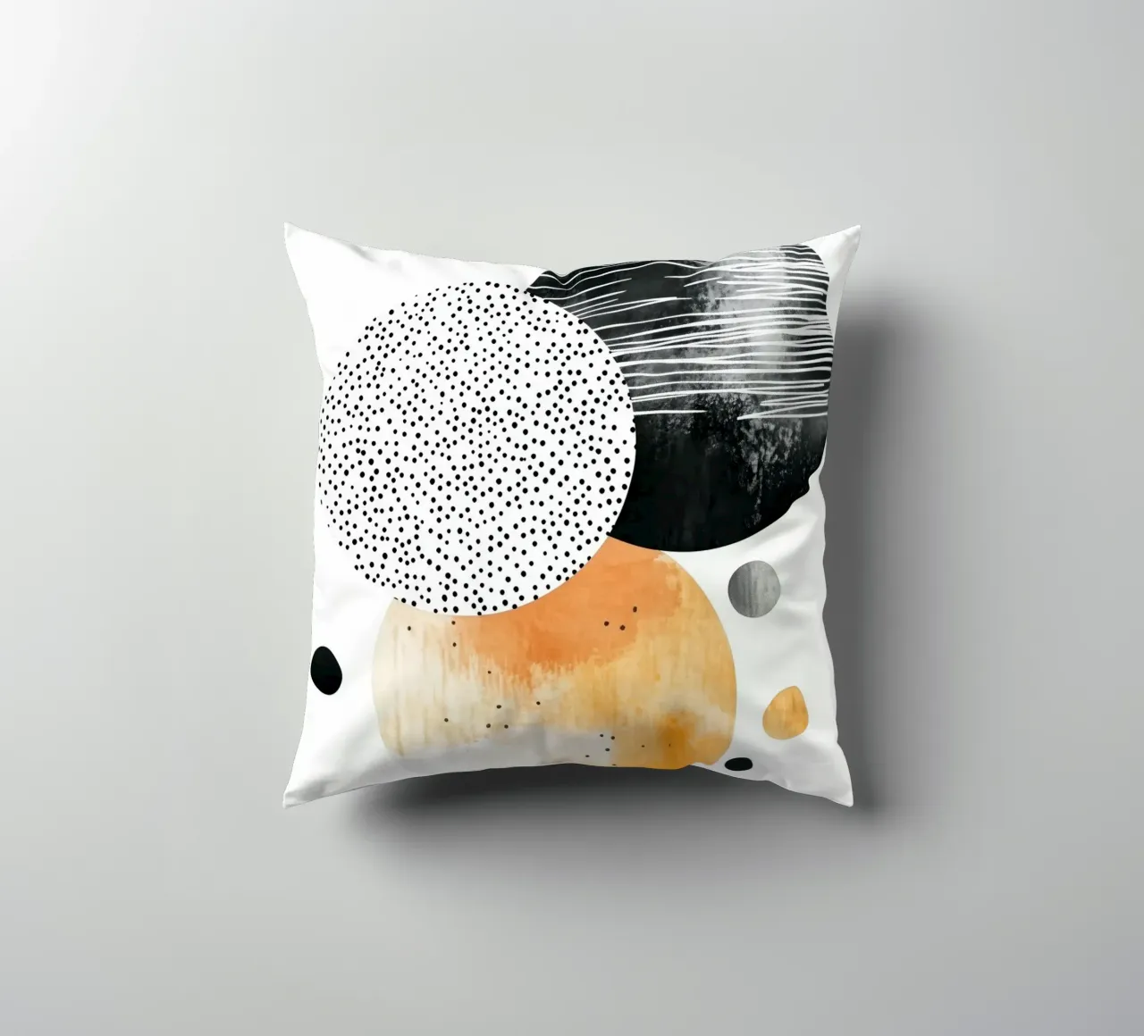 Abstraction no 14 decorative cushion by Justyna Jaszke JBJart