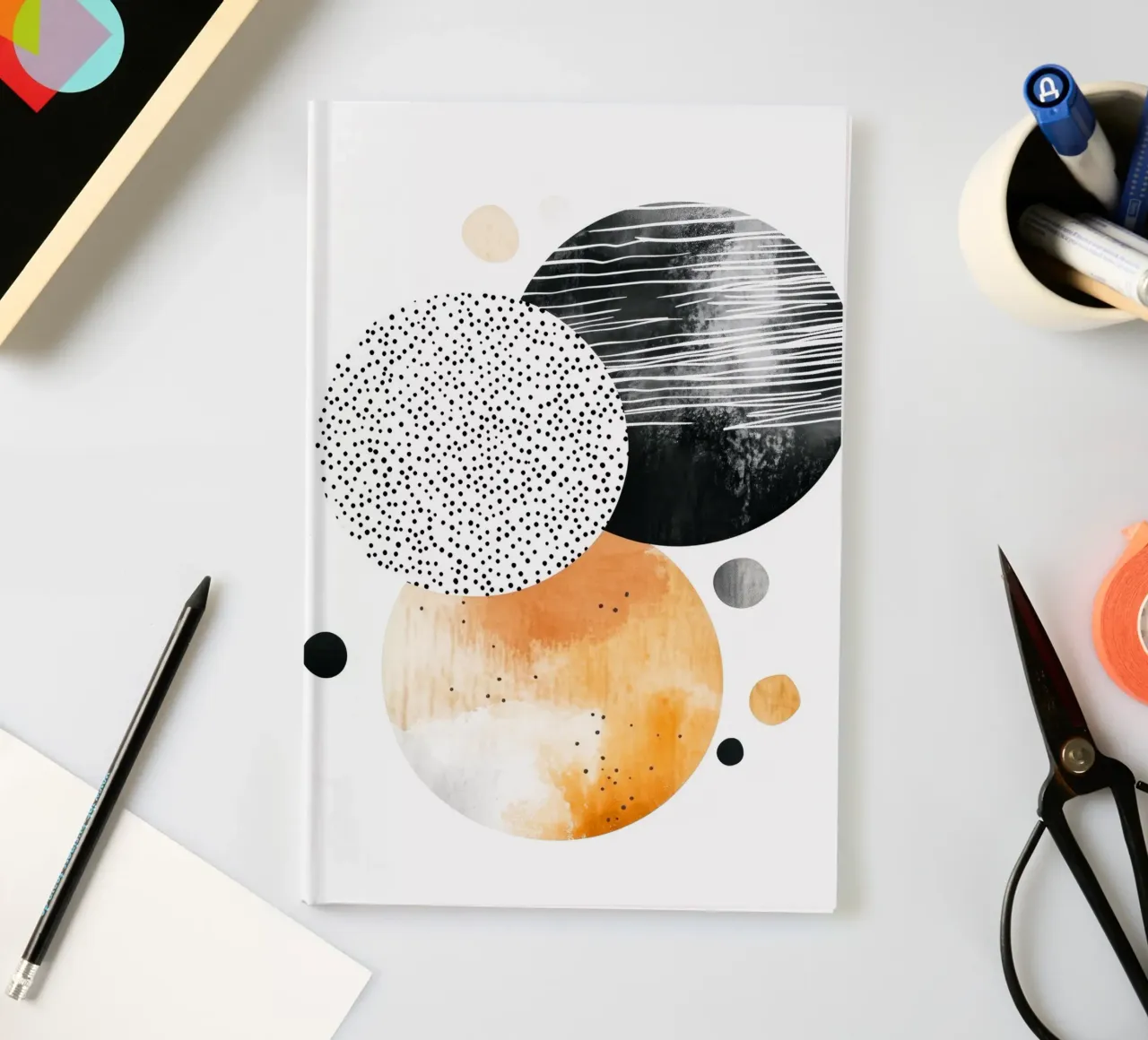Abstraction no 14 notebook by Justyna Jaszke JBJart