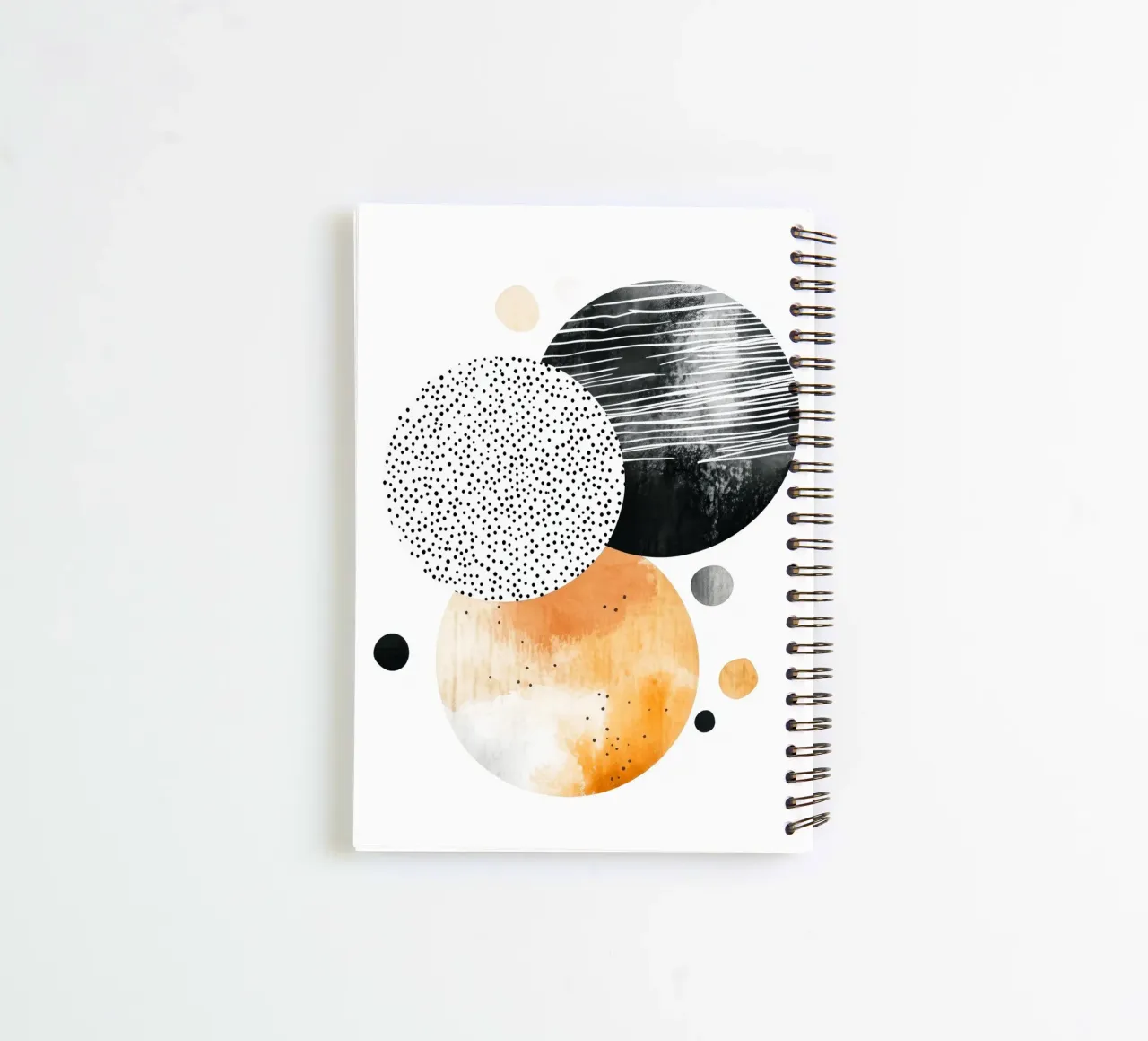 Abstraction no 14 spiral notebook by Justyna Jaszke JBJart