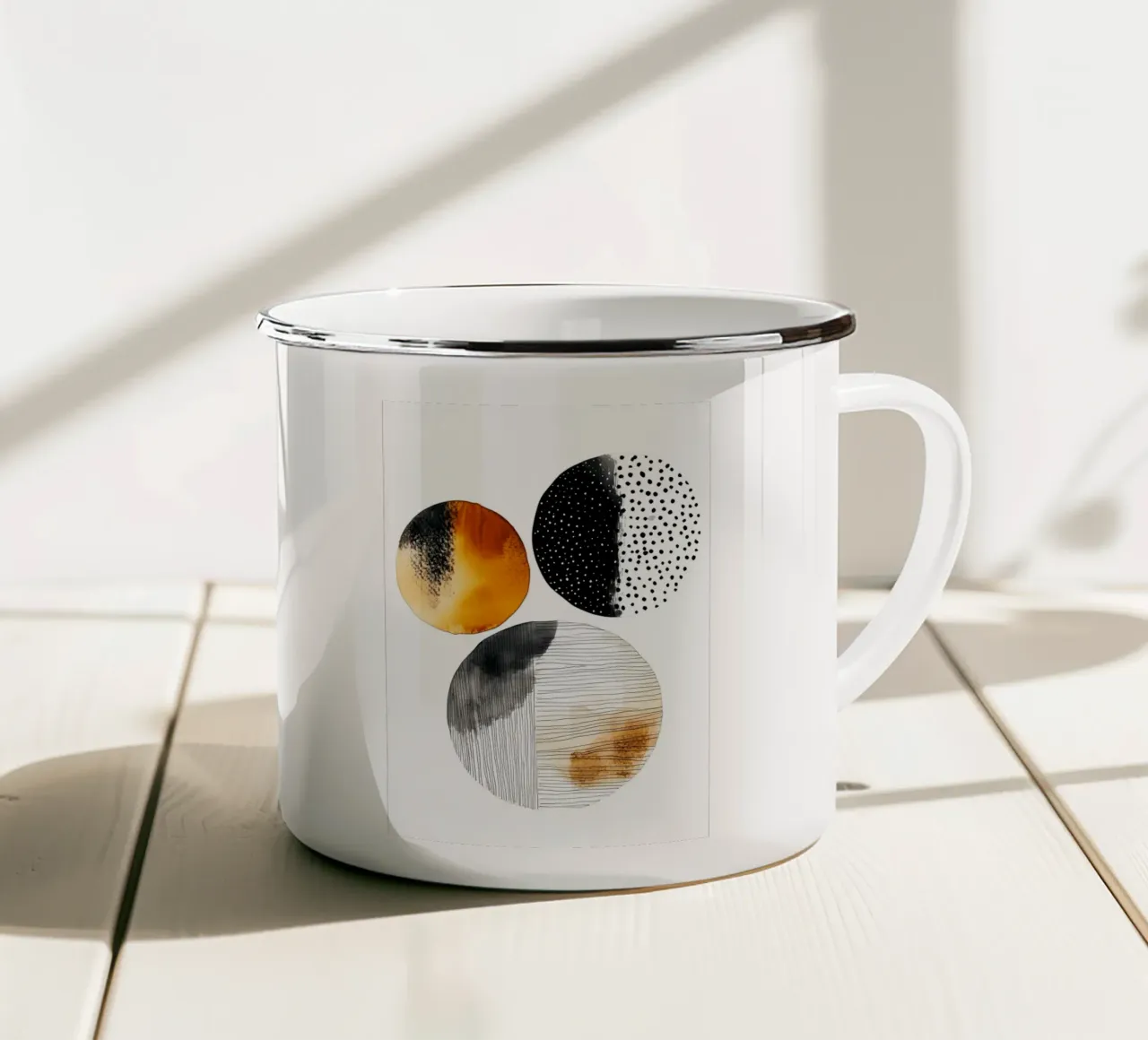 Astrazione n. 15 tazza in smalto da Justyna Jaszke JBJart