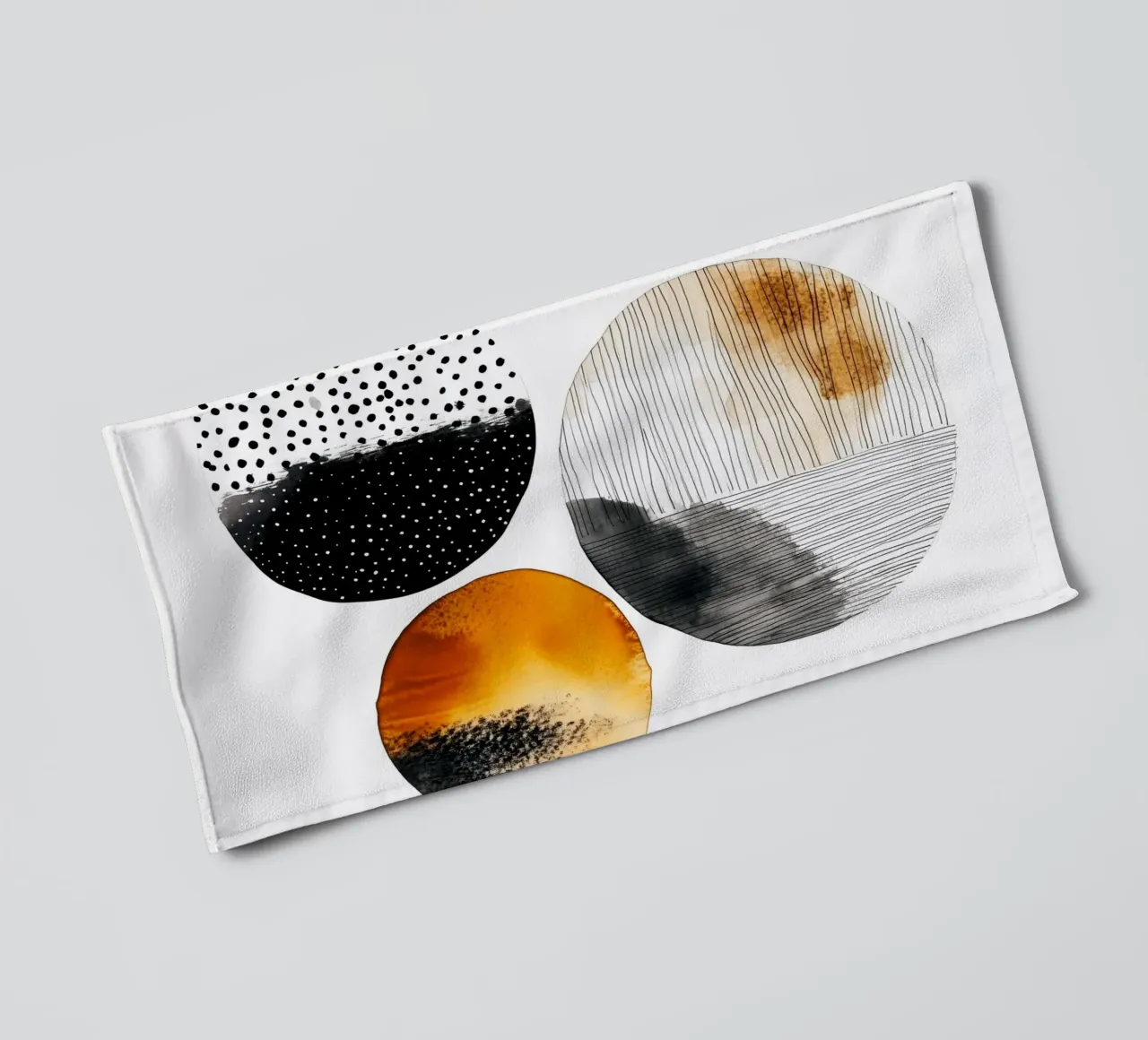 Abstraction no 15 towel by Justyna Jaszke JBJart