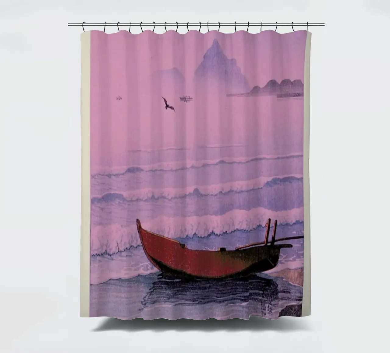 Hasui Kawase 3 shower curtain by Vintage by JUNIQE