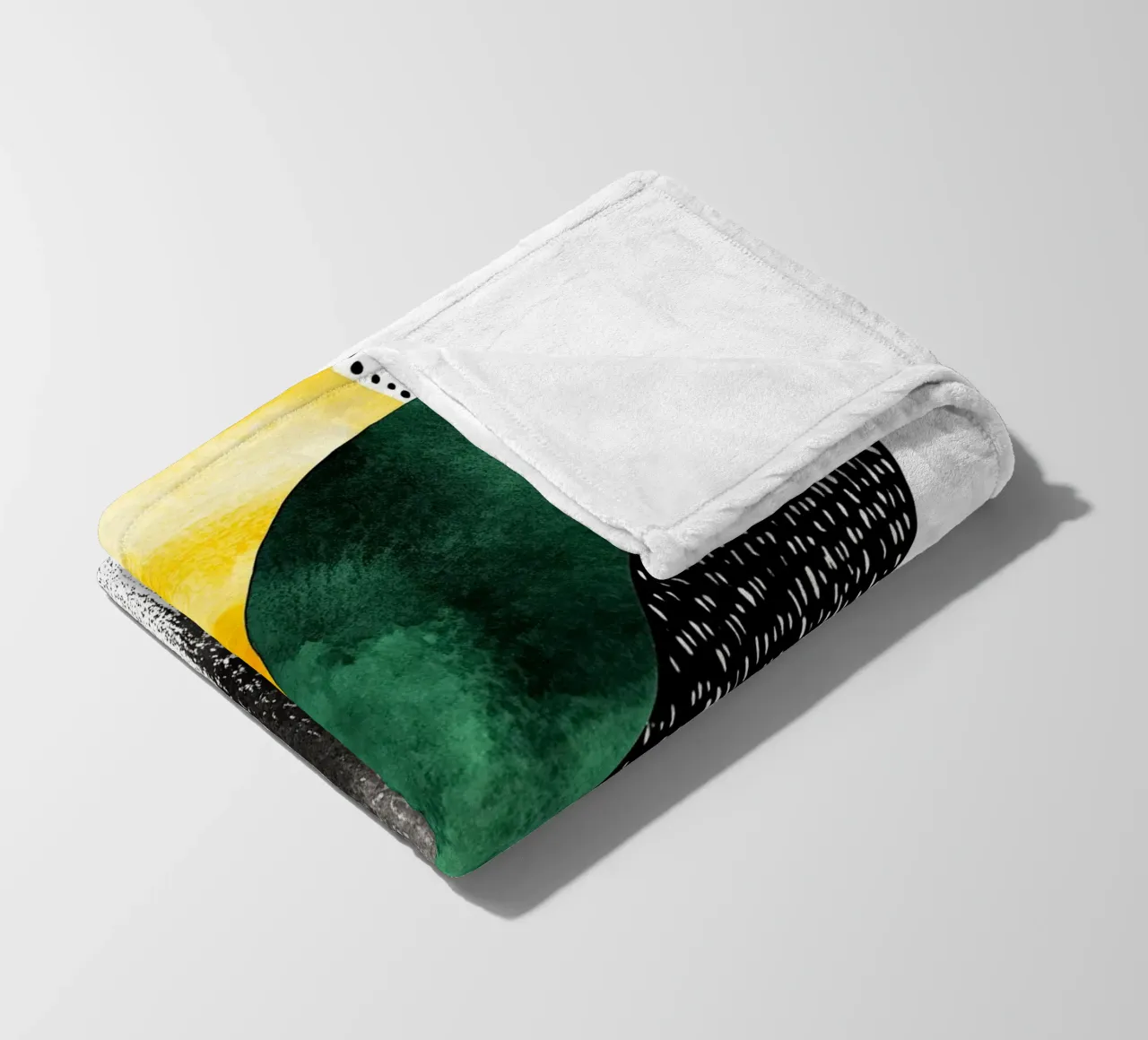Abstraction no 16 fleece blanket by Justyna Jaszke JBJart